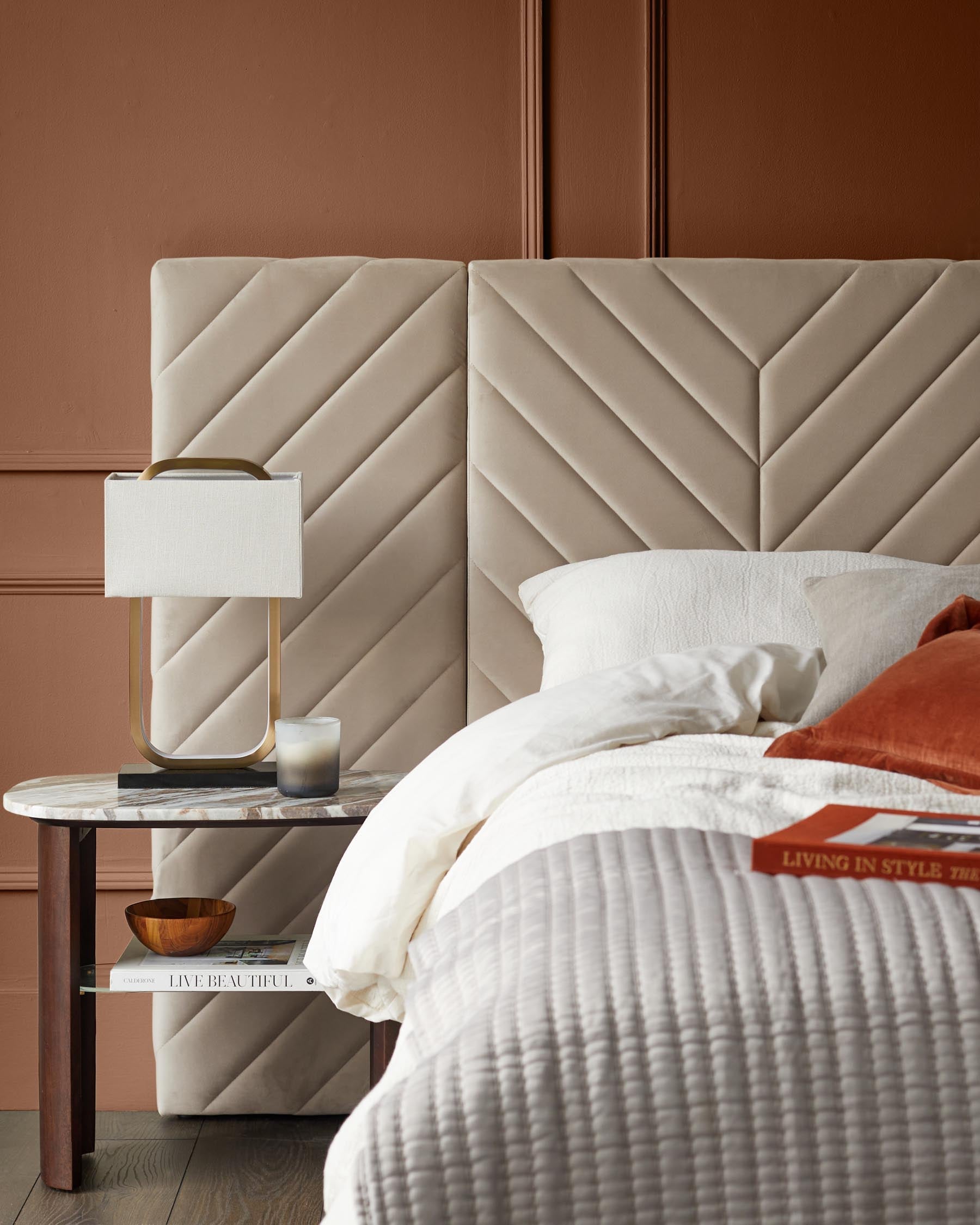 Octavia Luxe Champagne Velvet King Size Ottoman Storage Bed