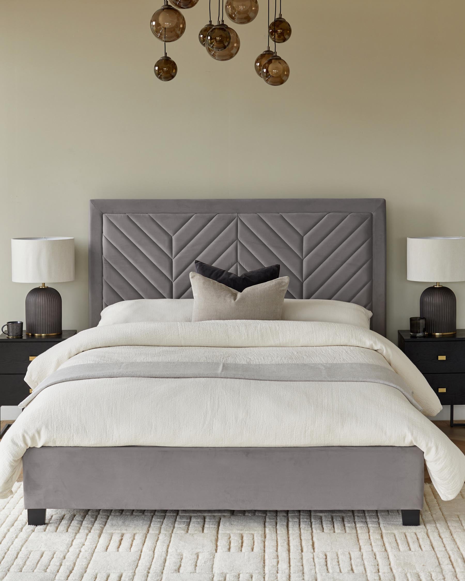 Octavia Grey Velvet Super King Size Ottoman Storage Bed