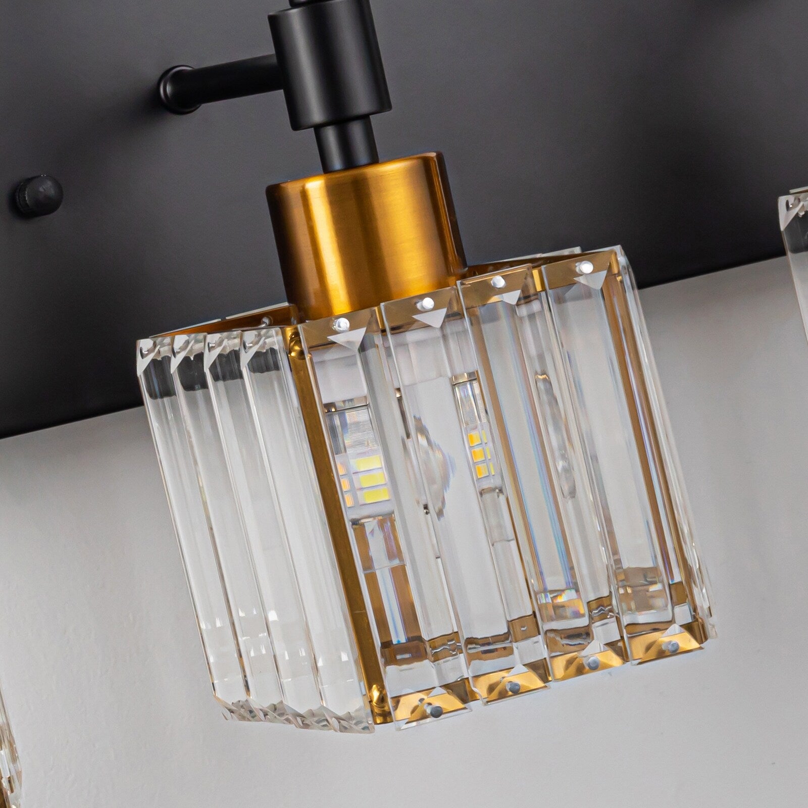 Ora Modern Dimmable Crystal Bathroom Light Fixtures Over Mirror Glam Vanity Lights