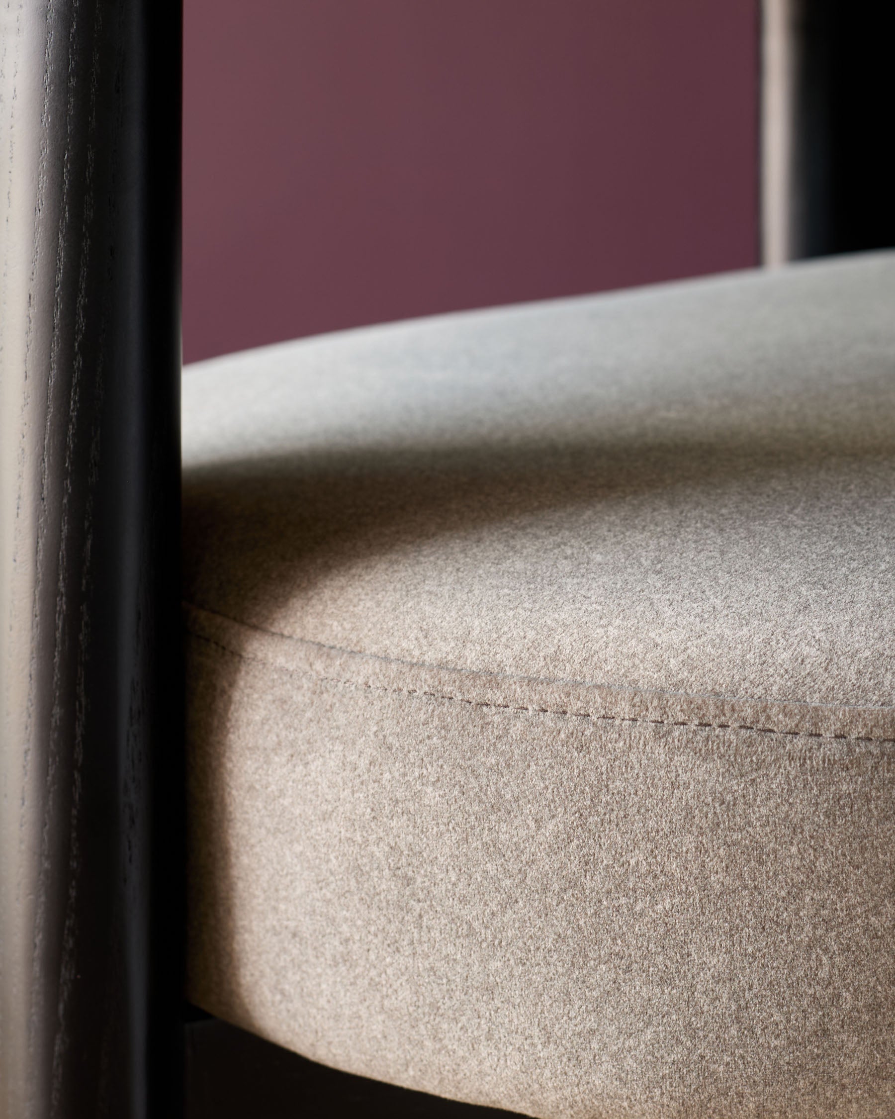 Orion mocha fabric dining chair