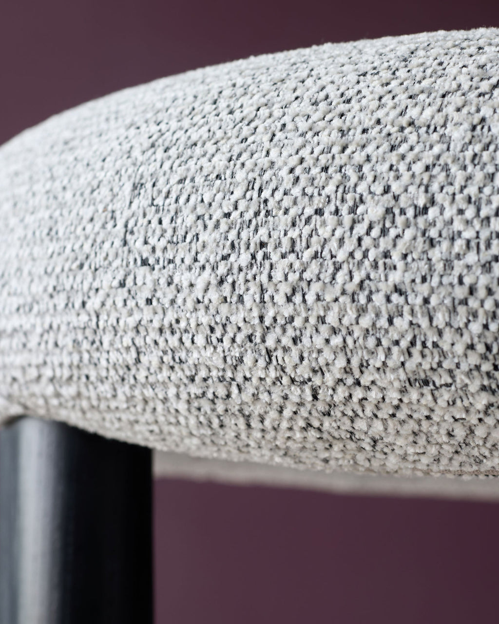 Orion grey chunky chenille dining chair