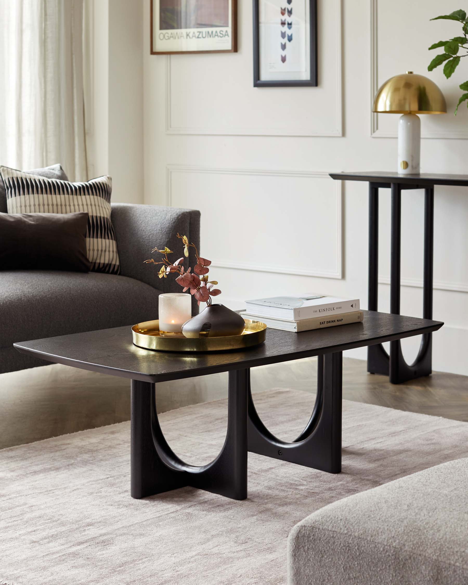 Orlan Coffee Table Black Ash