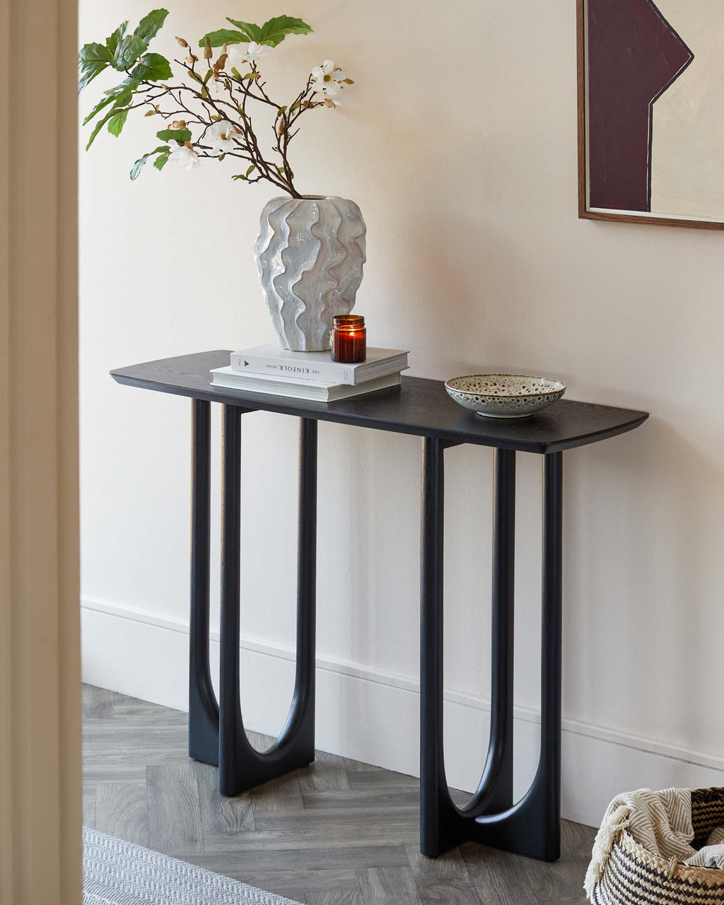 Orlan Console Table Black Ash