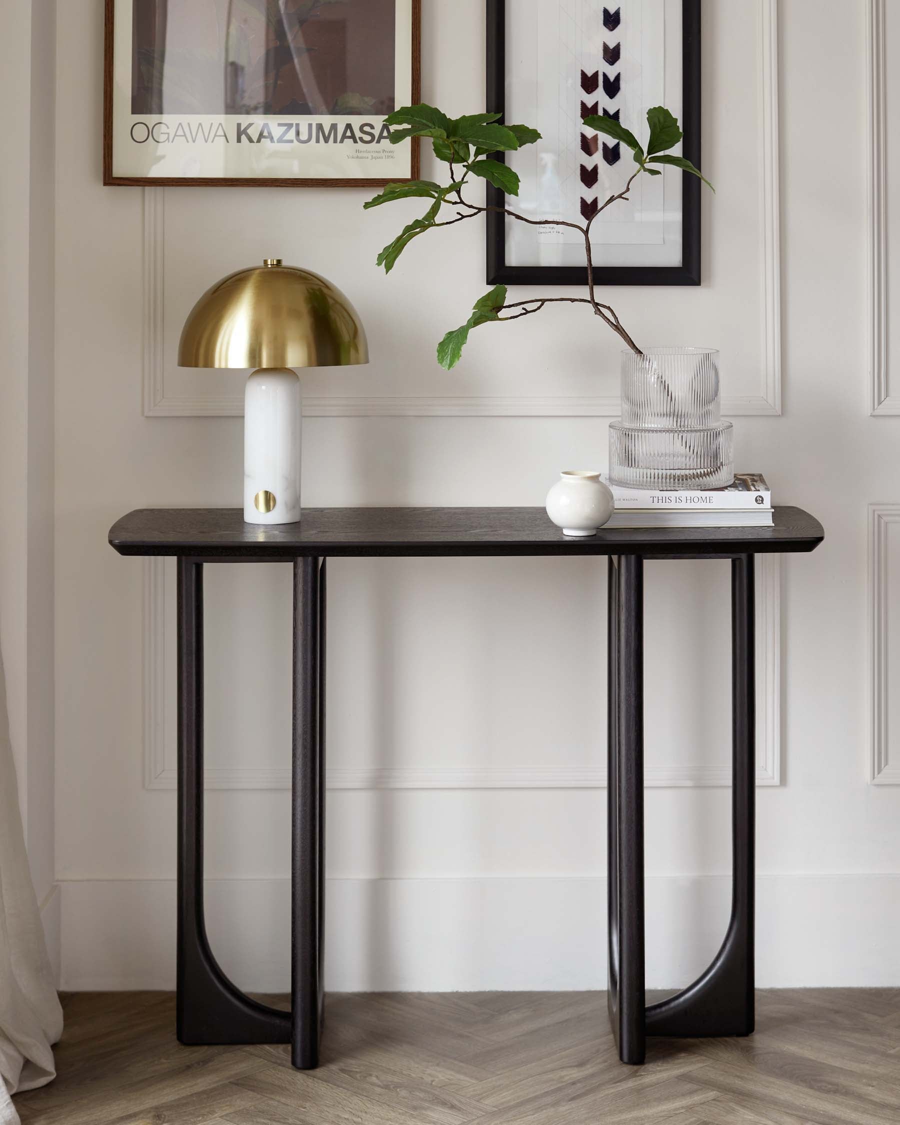 Orlan Console Table Black Ash