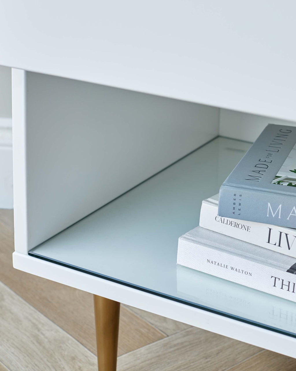 Orson White Bedside Table