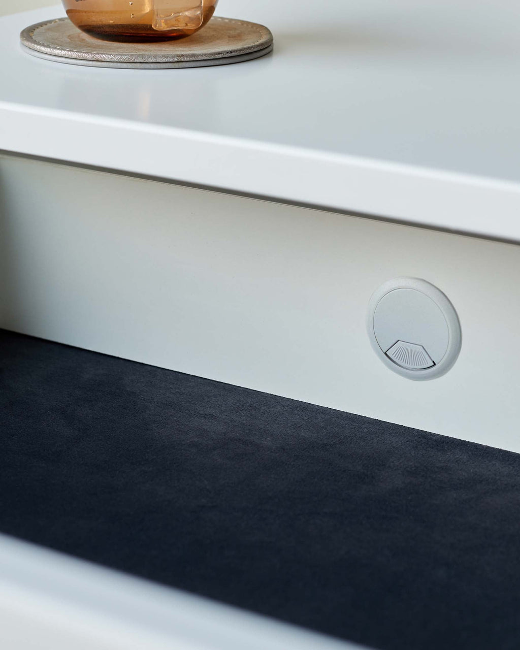 Orson White Bedside Table