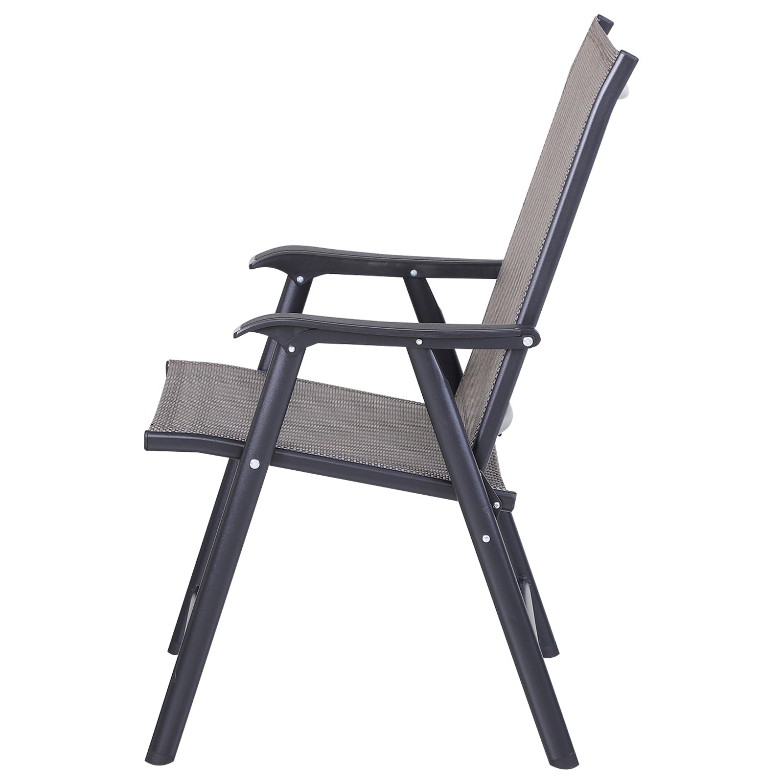 Outsunny 4-piece Folding Patio Chair Set with a Simple & Chic Design, Comfortable for the Deck, Garden, Yard & Travel