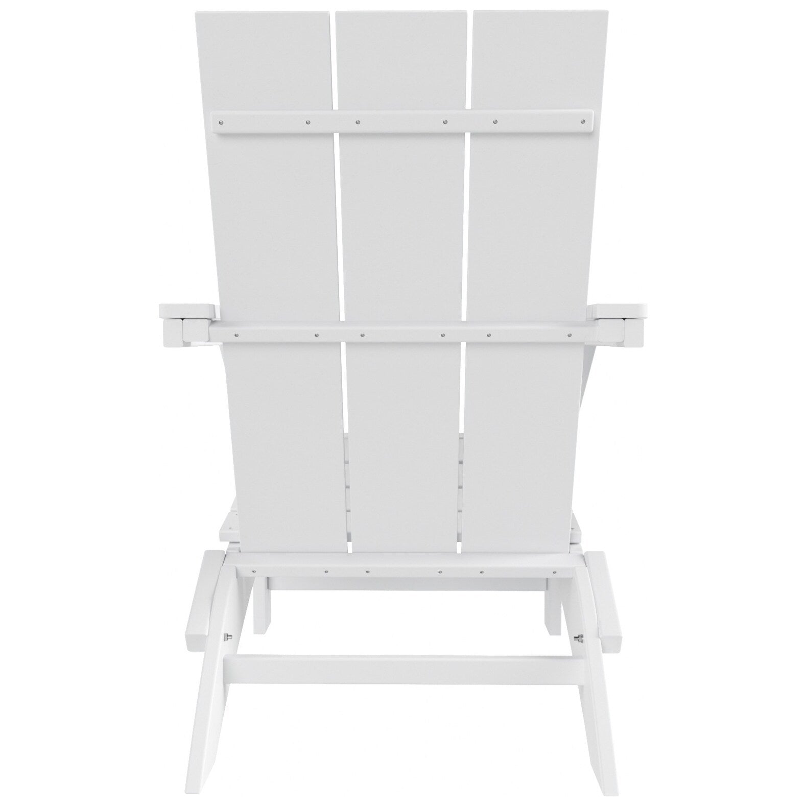 Polytrends Shoreside Modern Eco-Friendly All Weather Commercial-Residential Folding Adirondack Chair