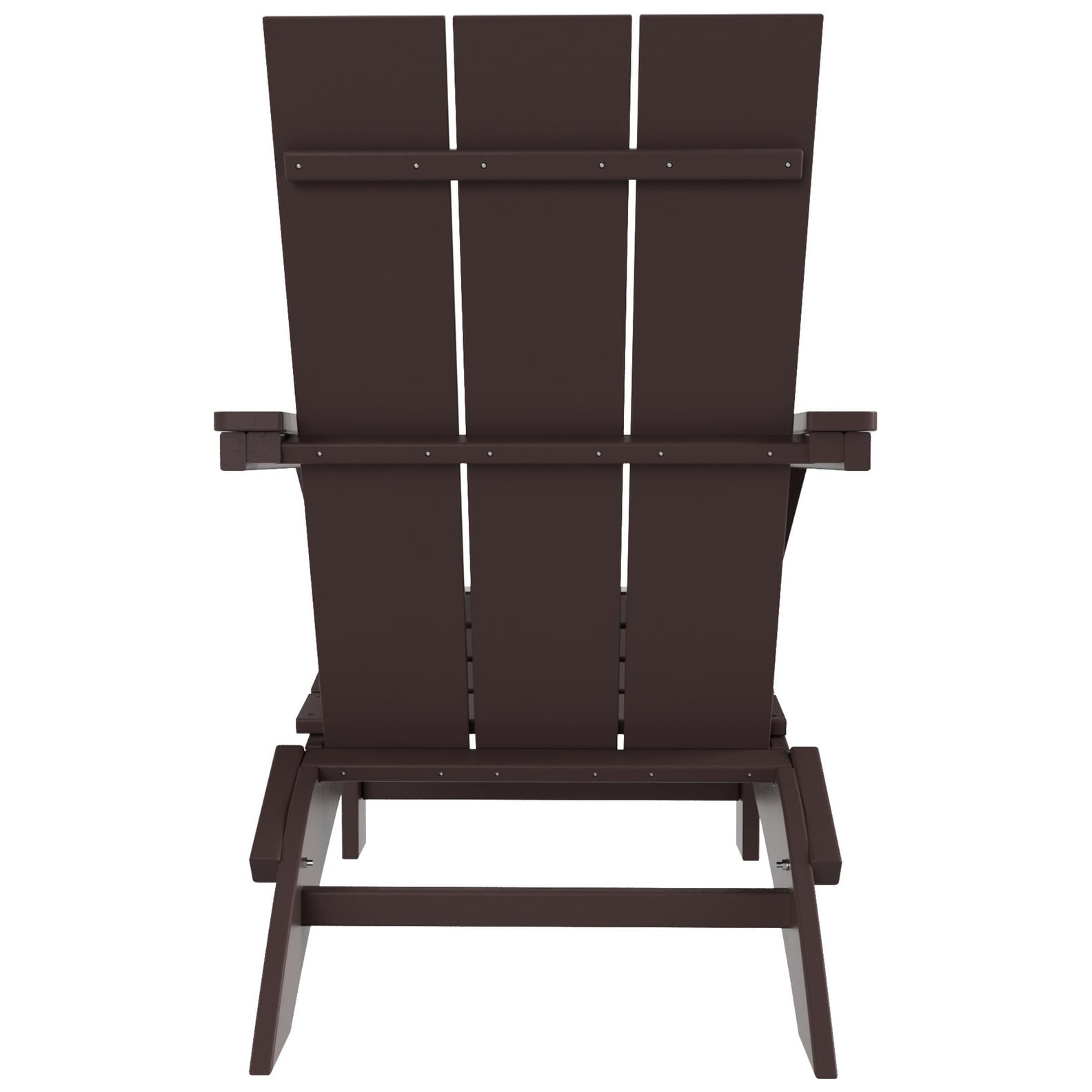 Polytrends Shoreside Modern Eco-Friendly All Weather Commercial-Residential Folding Adirondack Chair