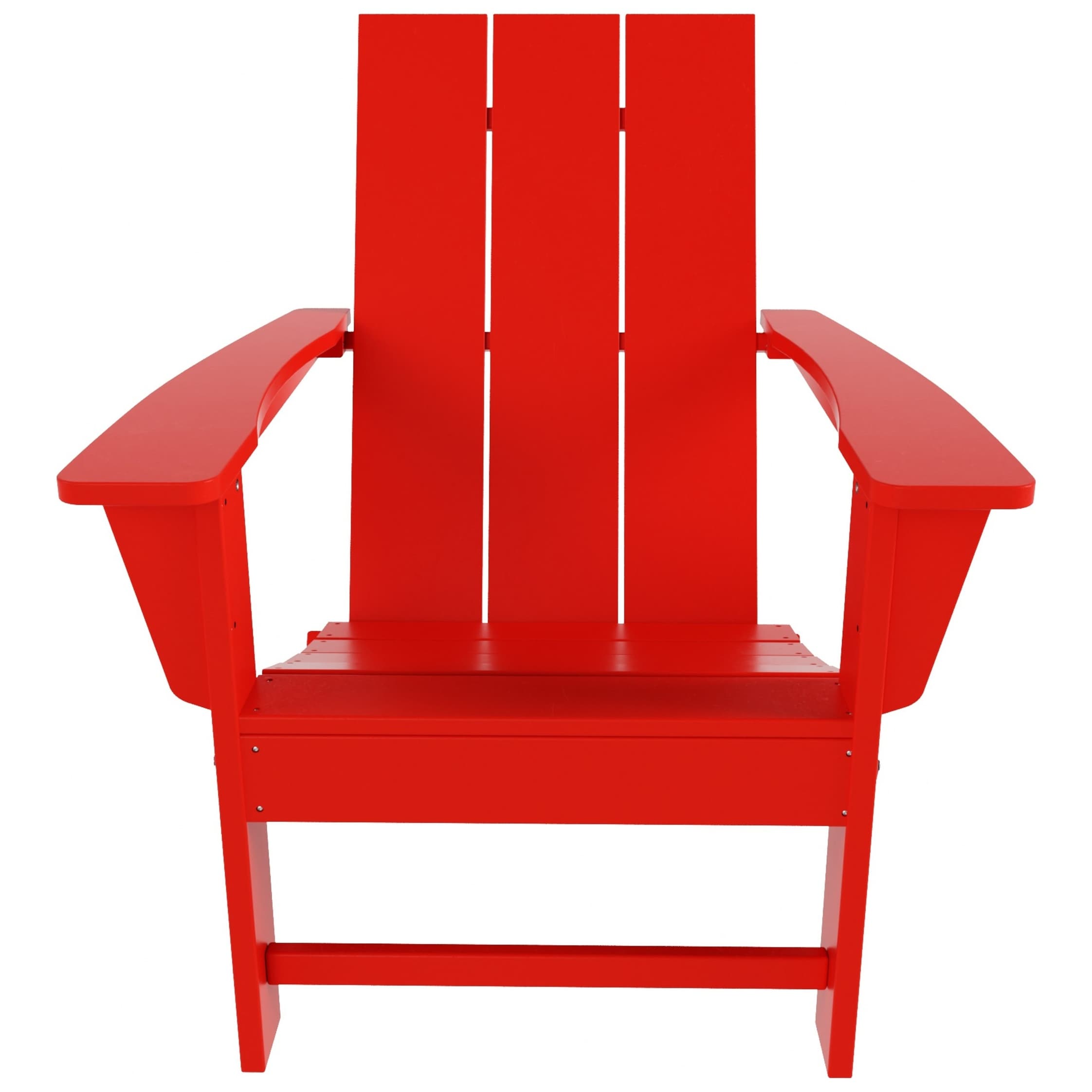 Polytrends Shoreside Modern Eco-Friendly All Weather Commercial-Residential Folding Adirondack Chair