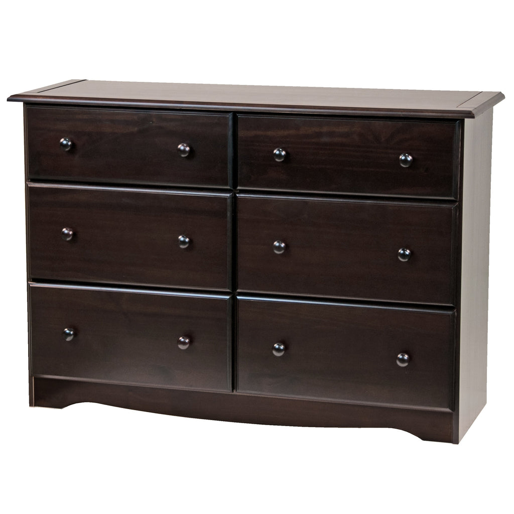 Palace Imports 100% Solid Wood 6-Drawer Dresser