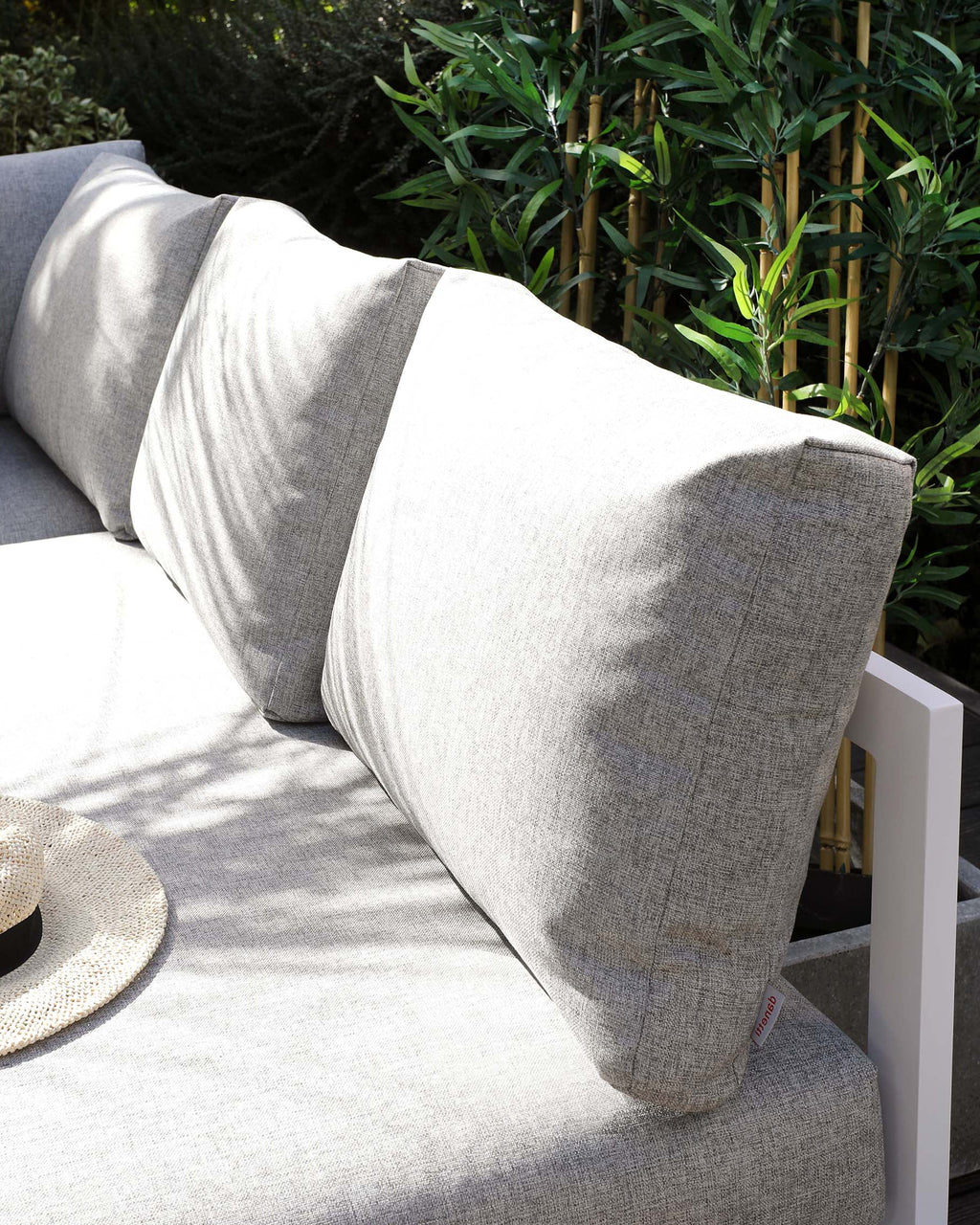 Palermo White Right Hand Corner Garden Dining Bench