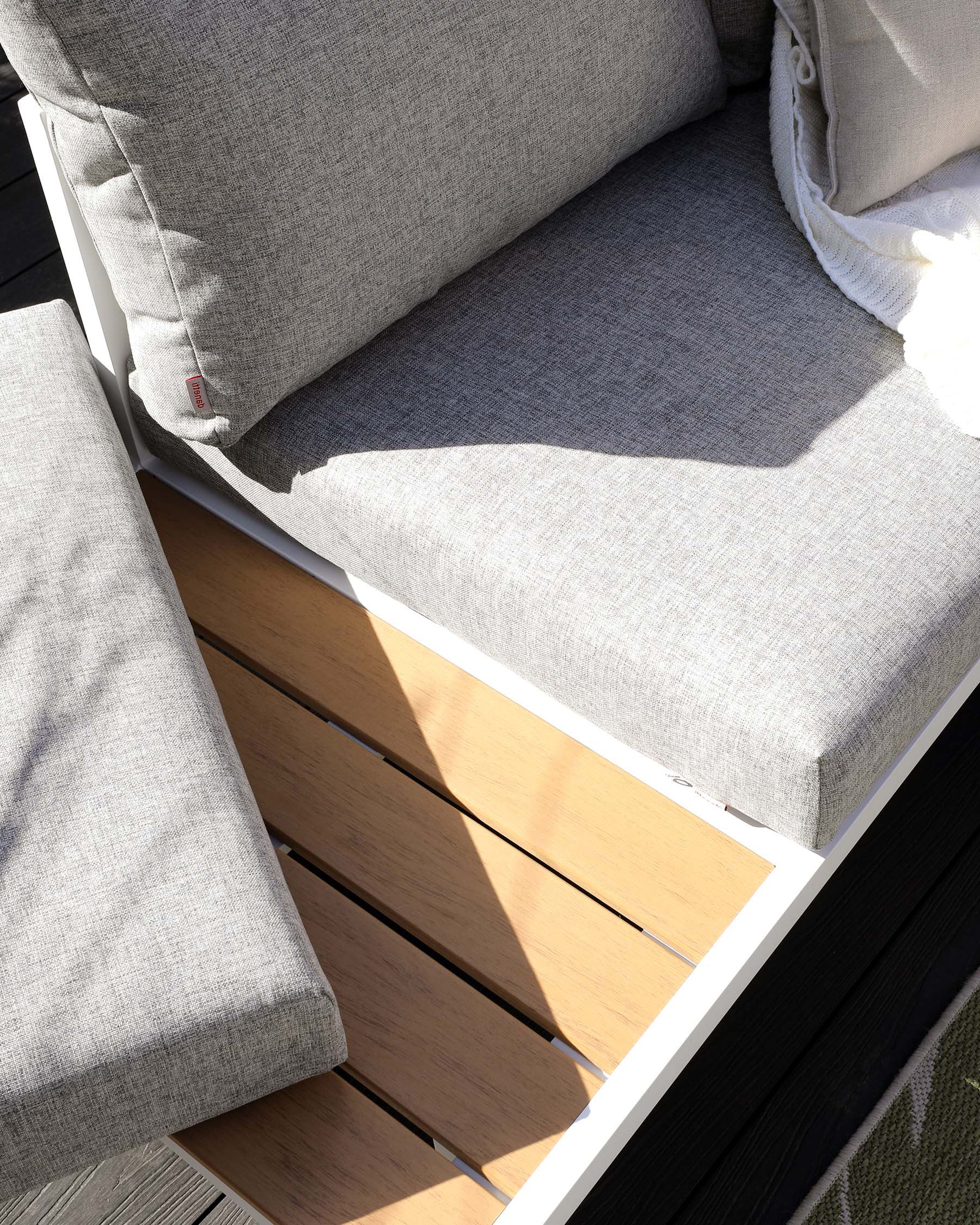 Palermo White Right Hand Corner Garden Dining Bench