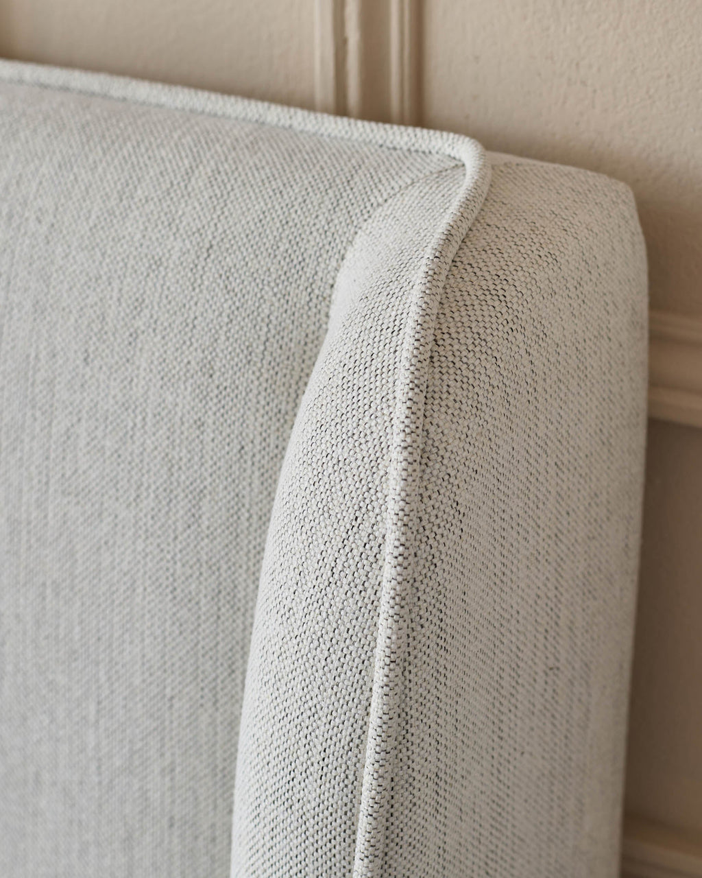 Paolo ivory dual tone fabric double bed