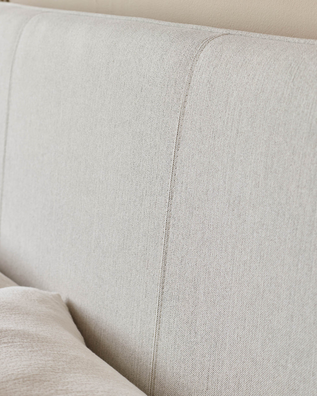 Paolo ivory dual tone fabric super king bed