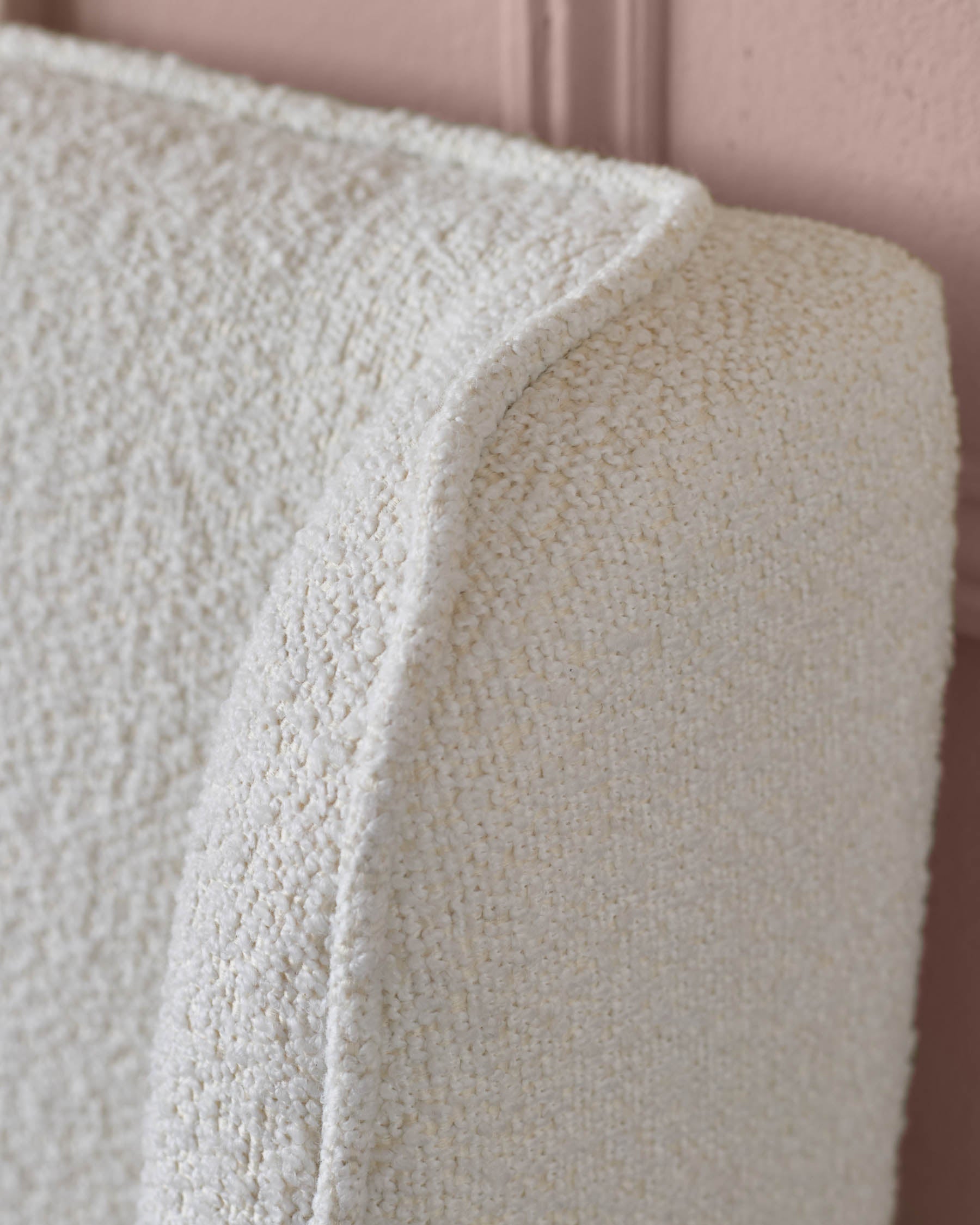 Paolo Ivory Boucle King Size Bed