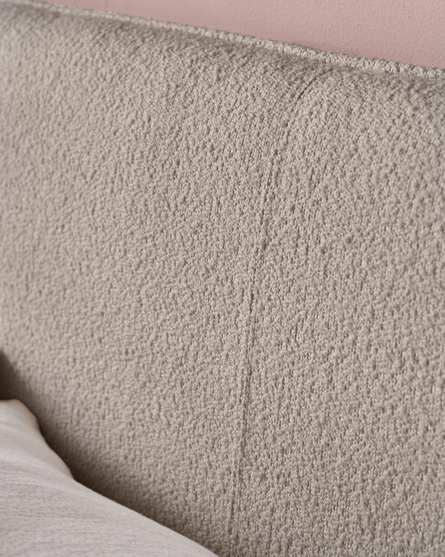 Paolo Natural Soft Boucle King Bed