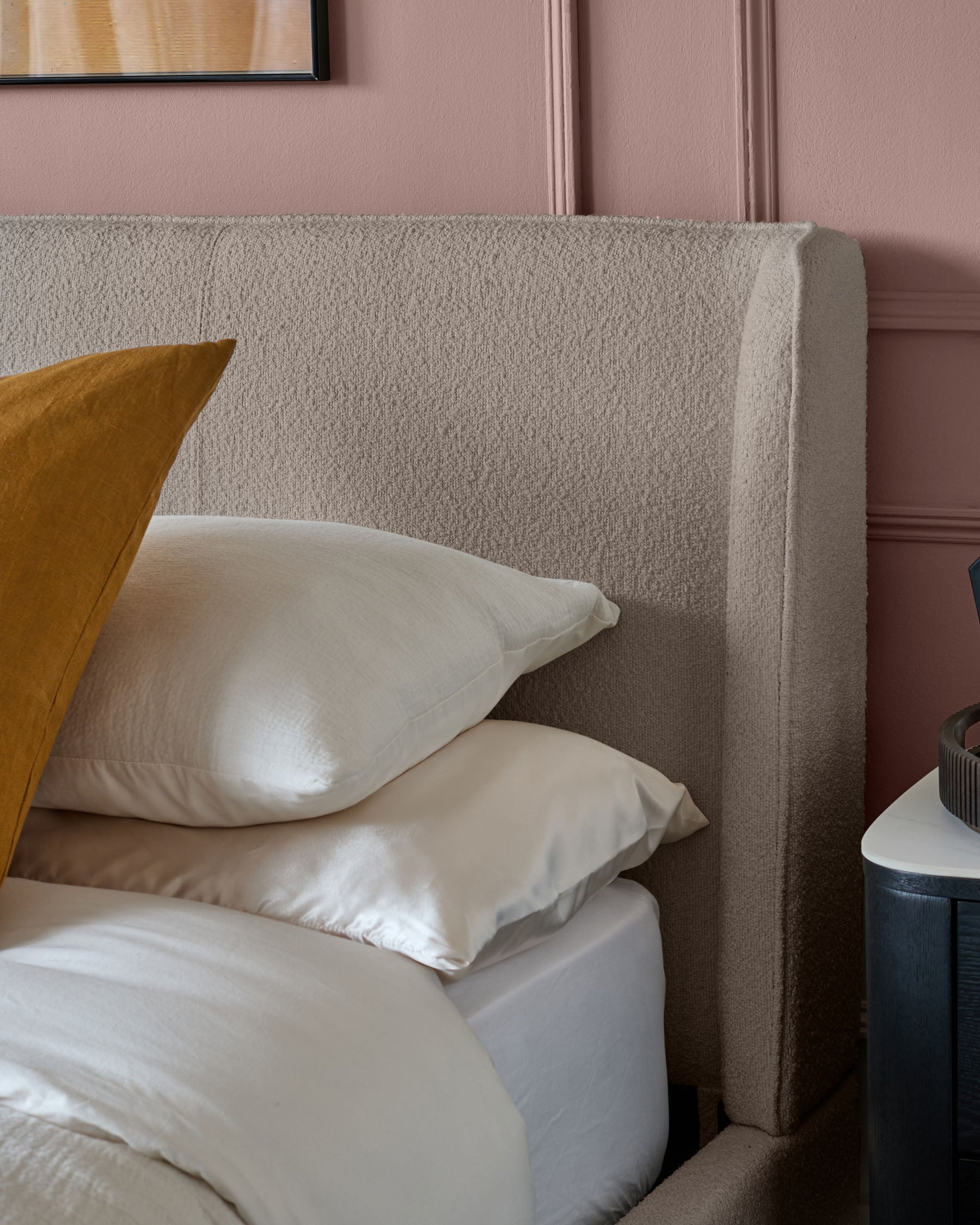 Paolo Natural Soft Boucle King Bed