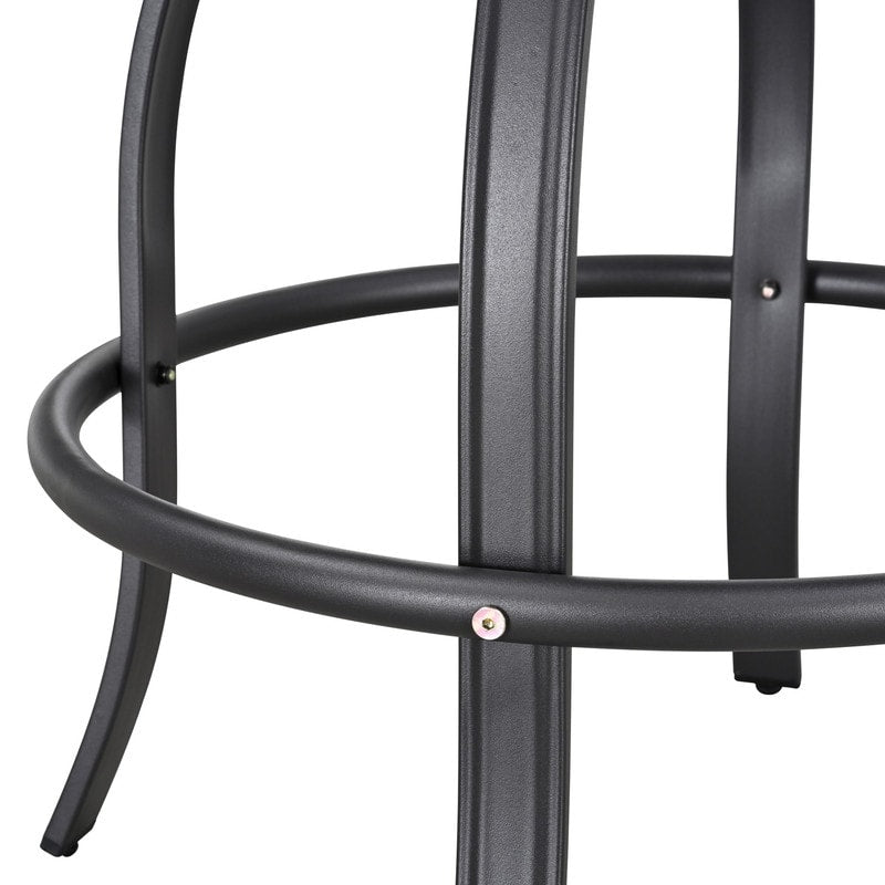 Patio Festival Outdoor Metal High Back Swivel Bar Chair (2-Pack)