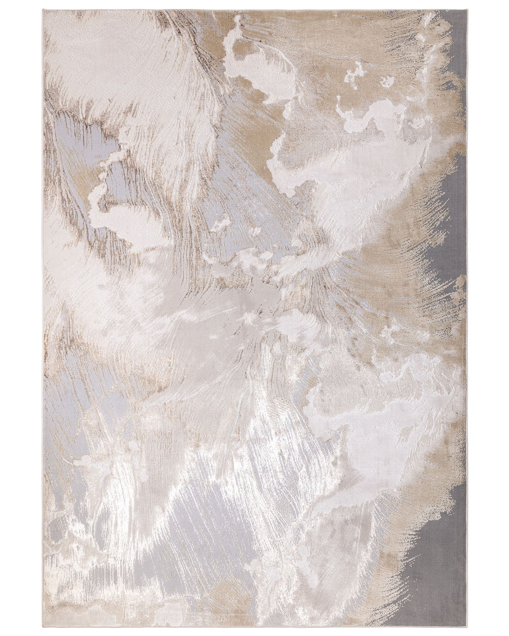 Perla Expression soft silver textured medium rug