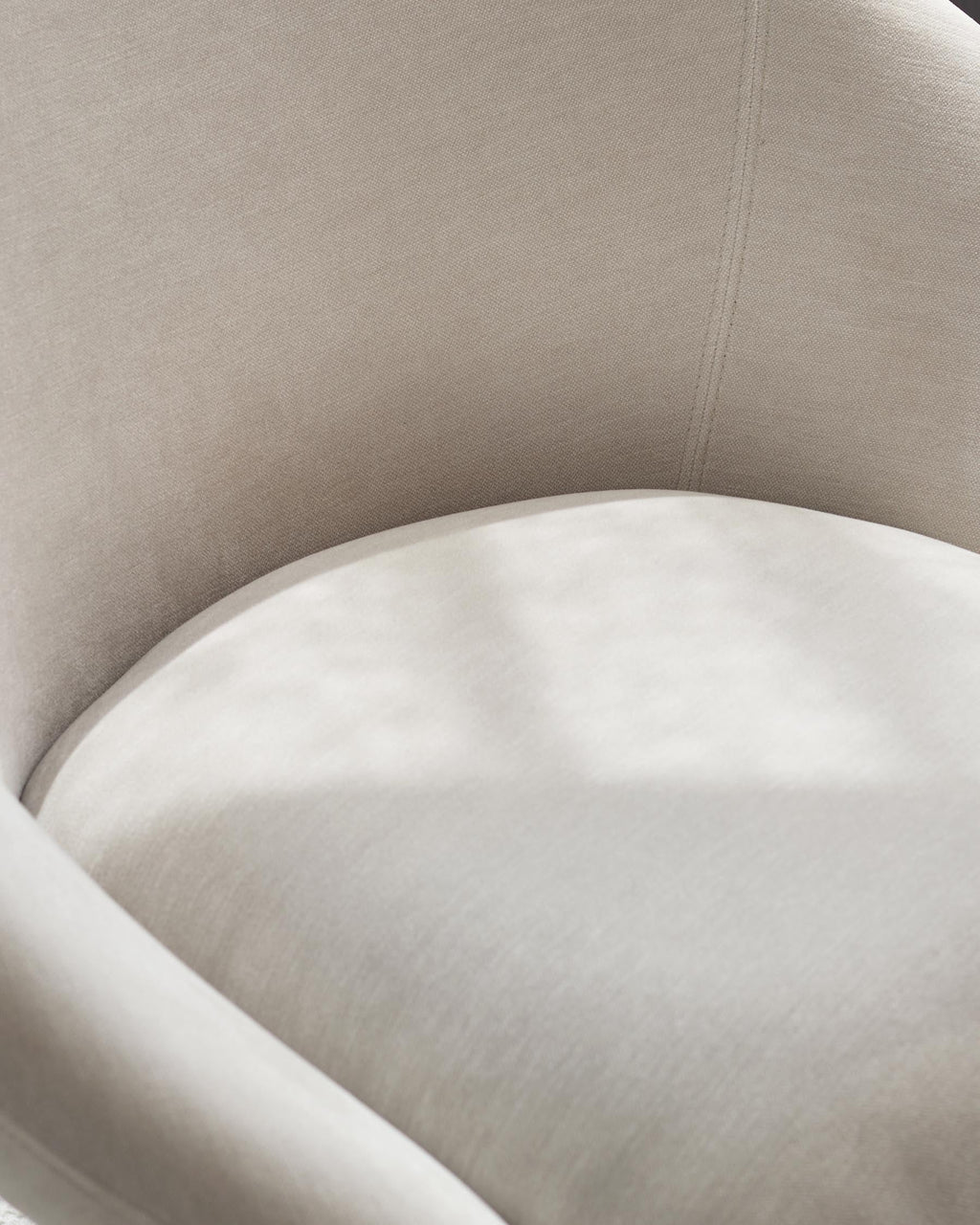 Phoebe grey fabric cocktail chair