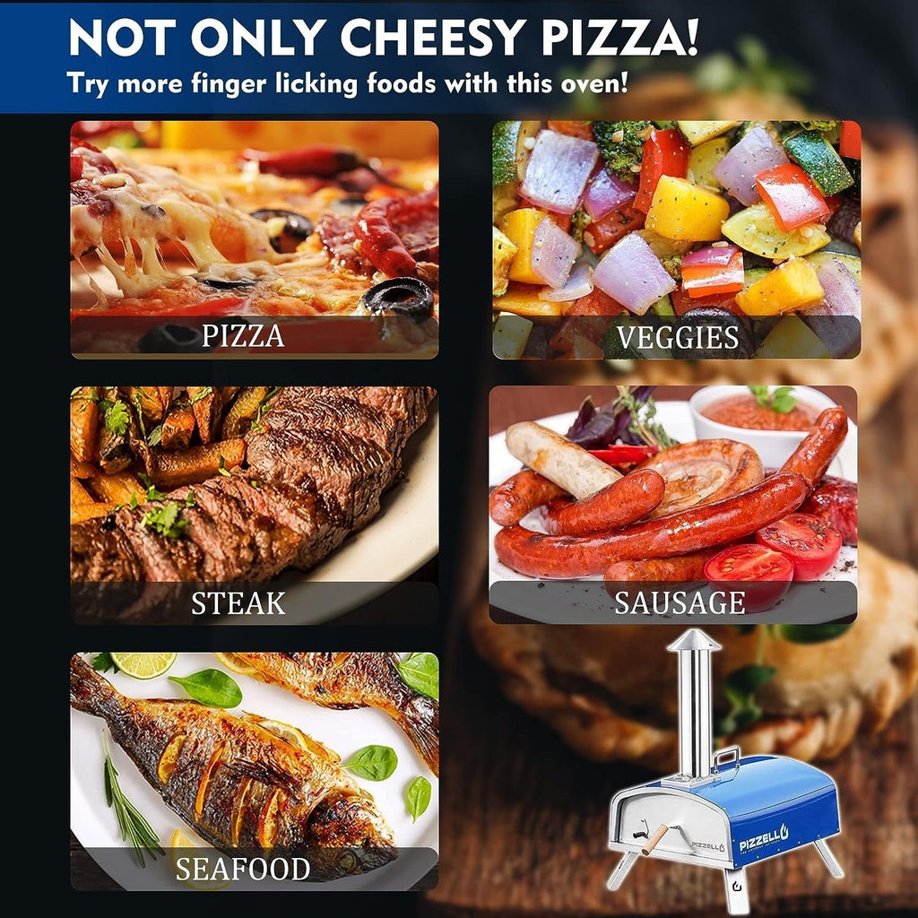 Outdoor Wood Fired Pizza Oven Portable Pizza Oven with Pizze Peel, Carry Bag - 16 inch