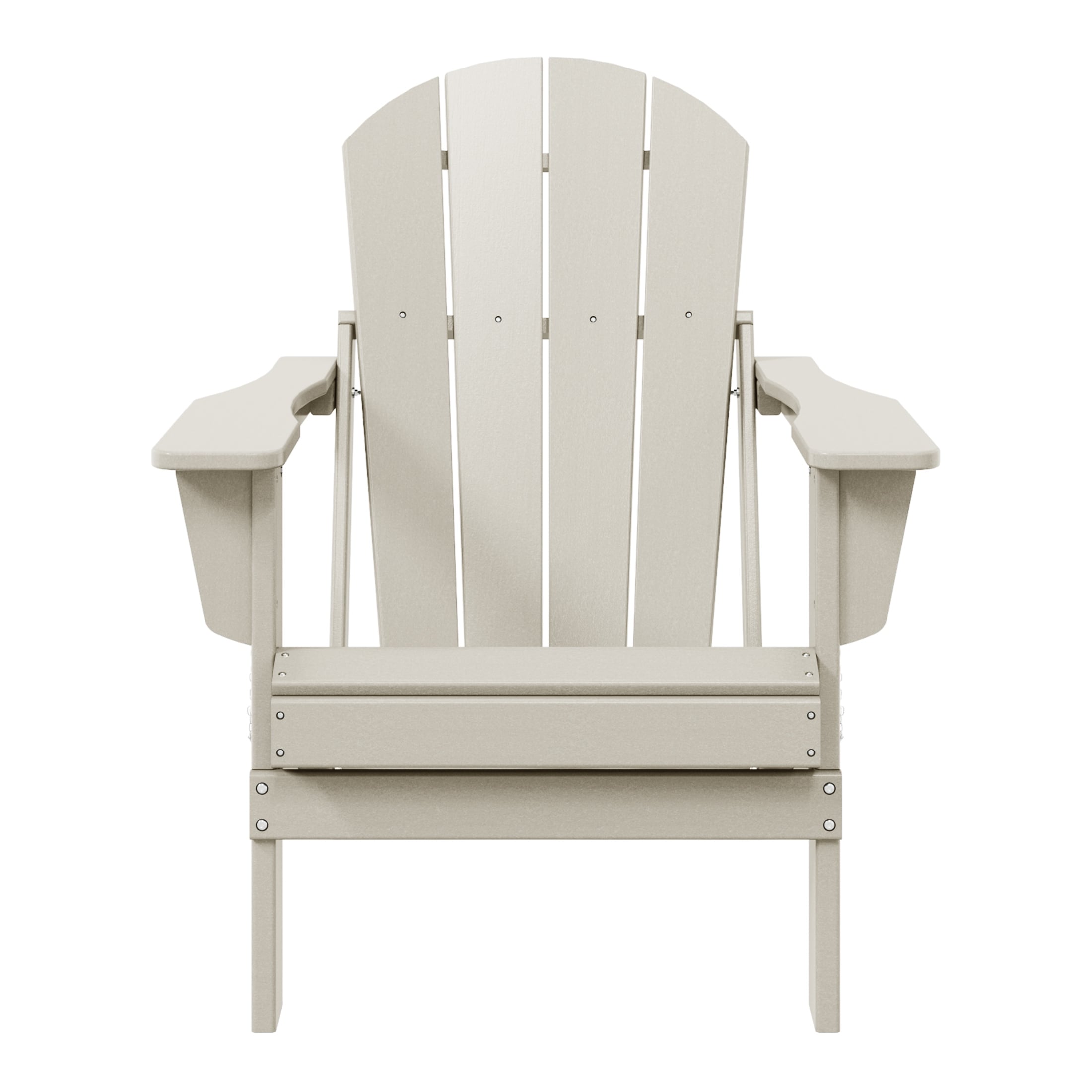 Polytrends Laguna Fade Resistant All Weather Outdoor Patio Folding Adirondack Chair