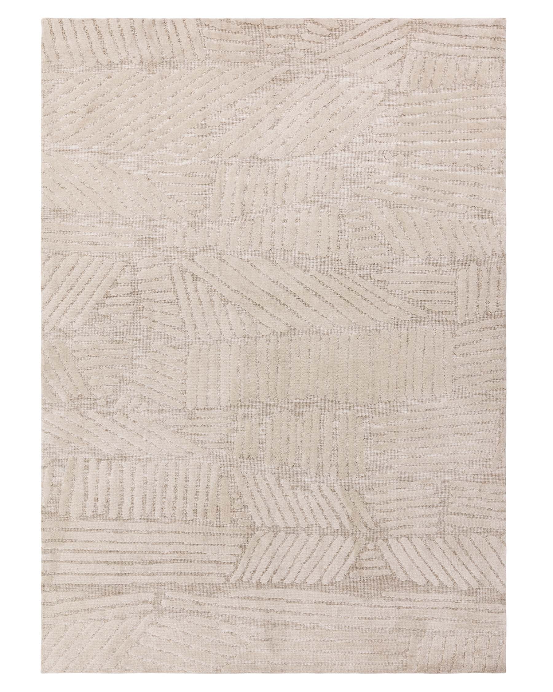 Porcelain cream textured large rug