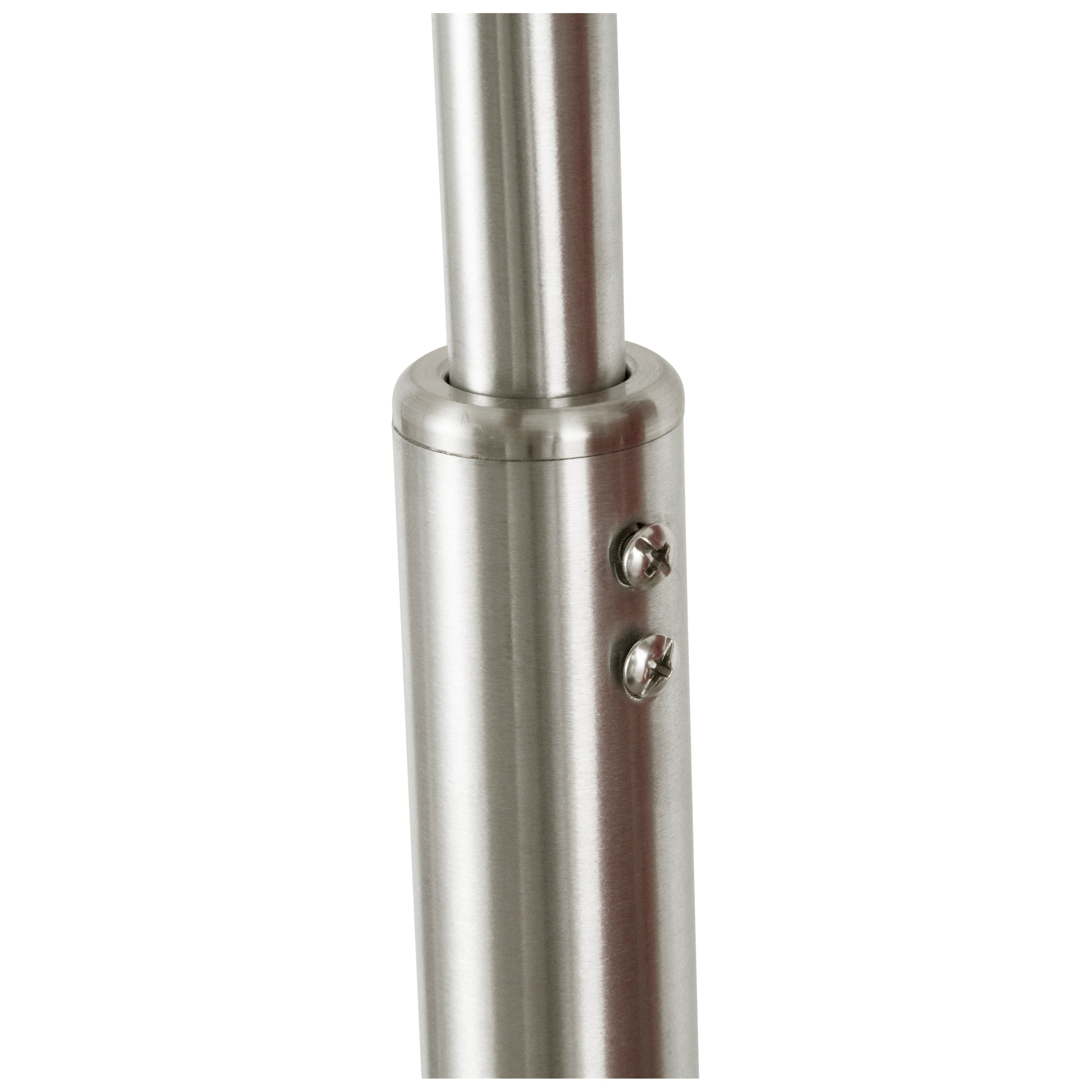 Q-Max 81 Steel Adjustable Arching Floor Lamp With Extra Large Shade and Marble Base