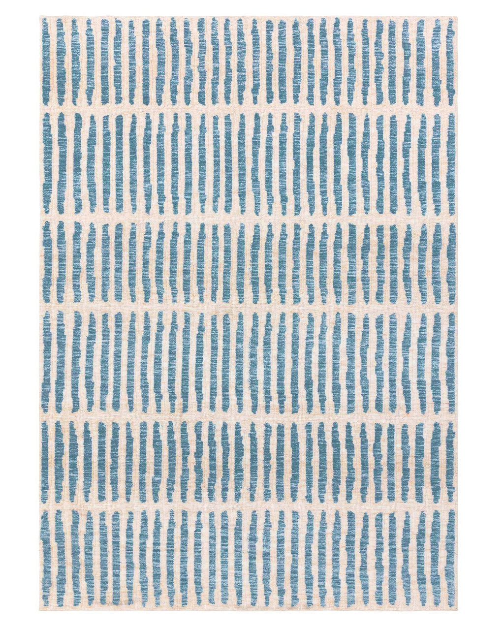 Raine cream and blue textured large rug