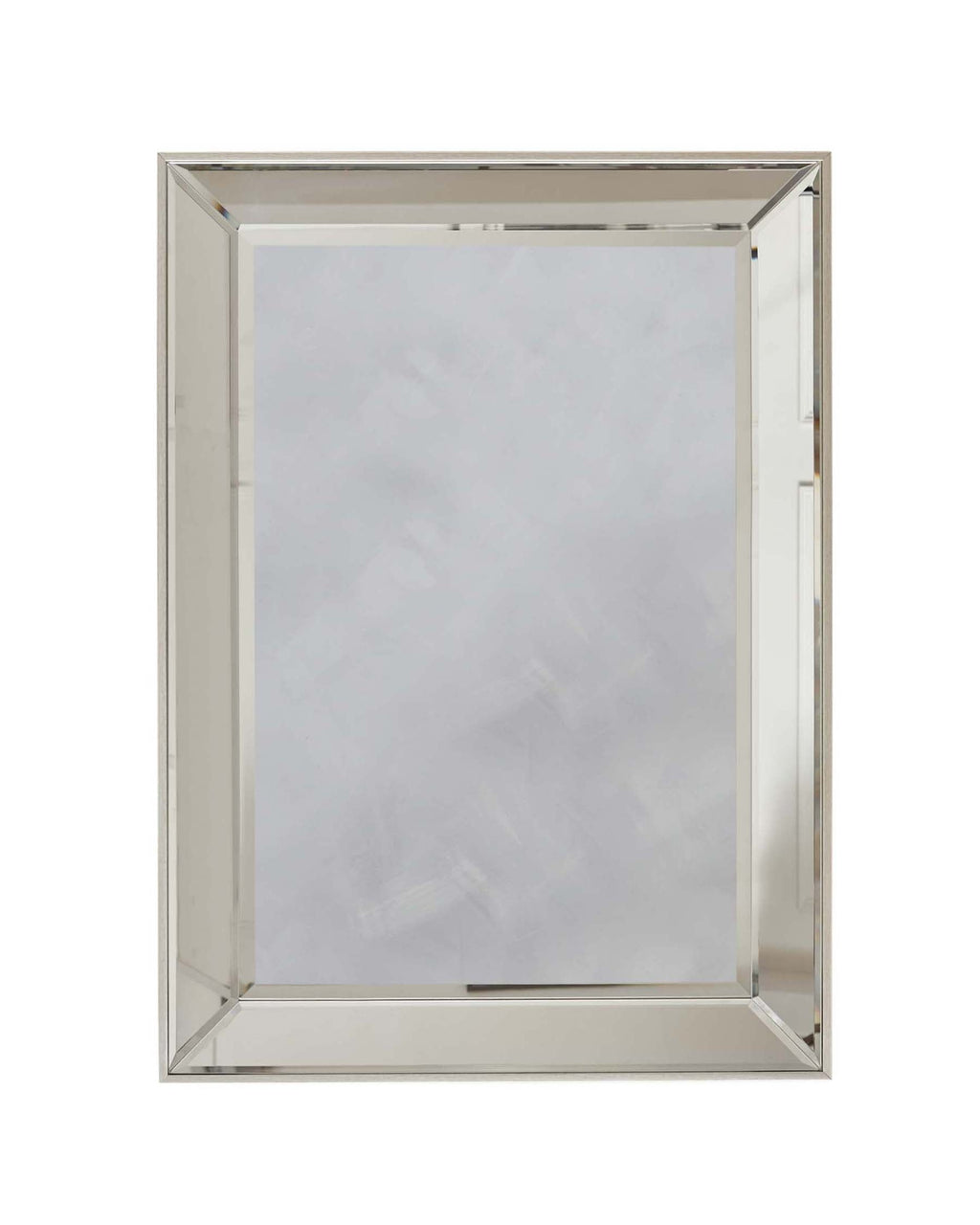 Regency Large Wall Mirror Antique Silver