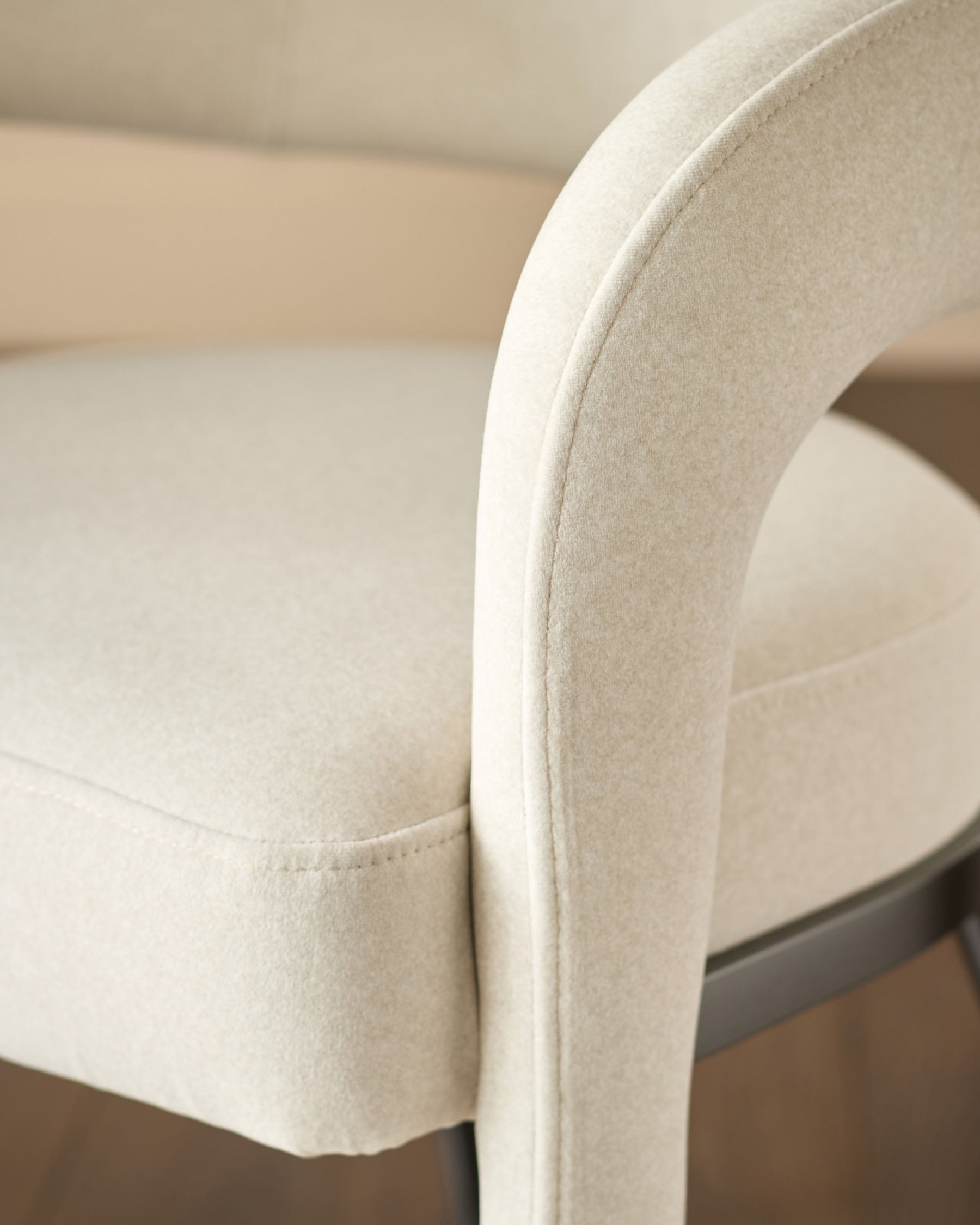 Rhett cream fabric dining chair
