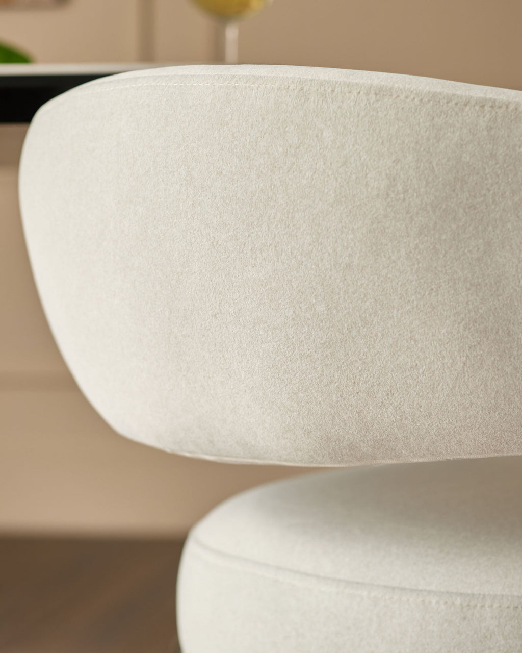 Rhett cream fabric dining chair