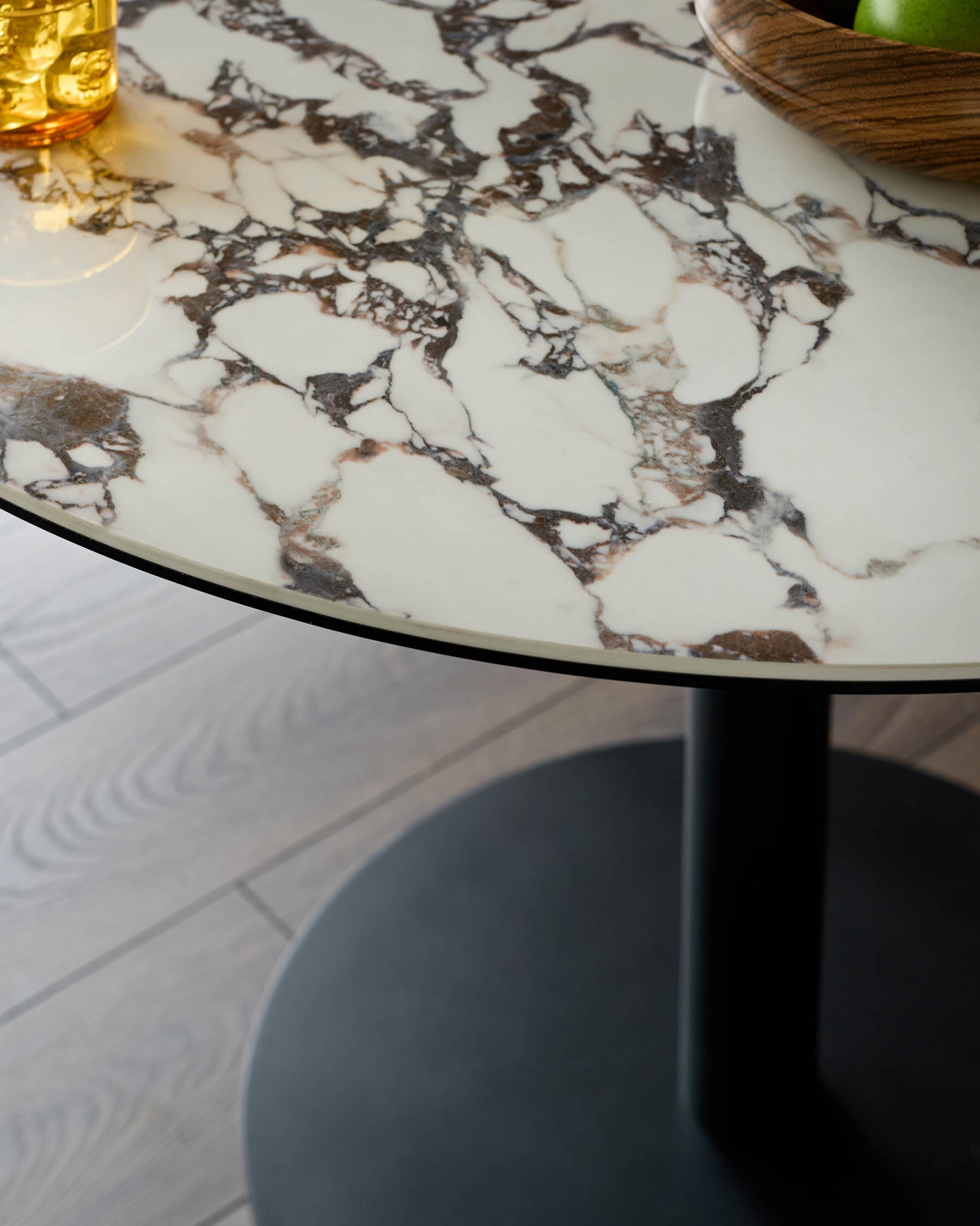 Romeo white calacatta ceramic 4 seater dining table