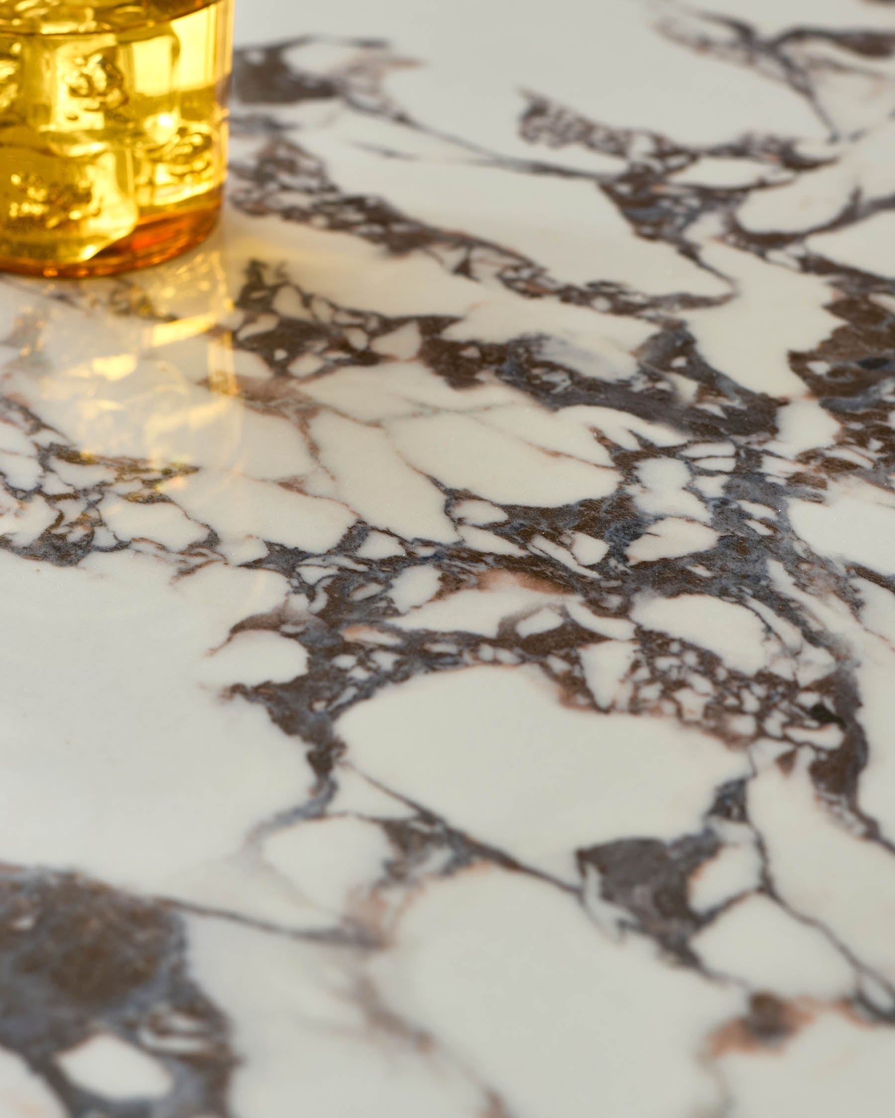 Romeo white calacatta ceramic 4 seater dining table