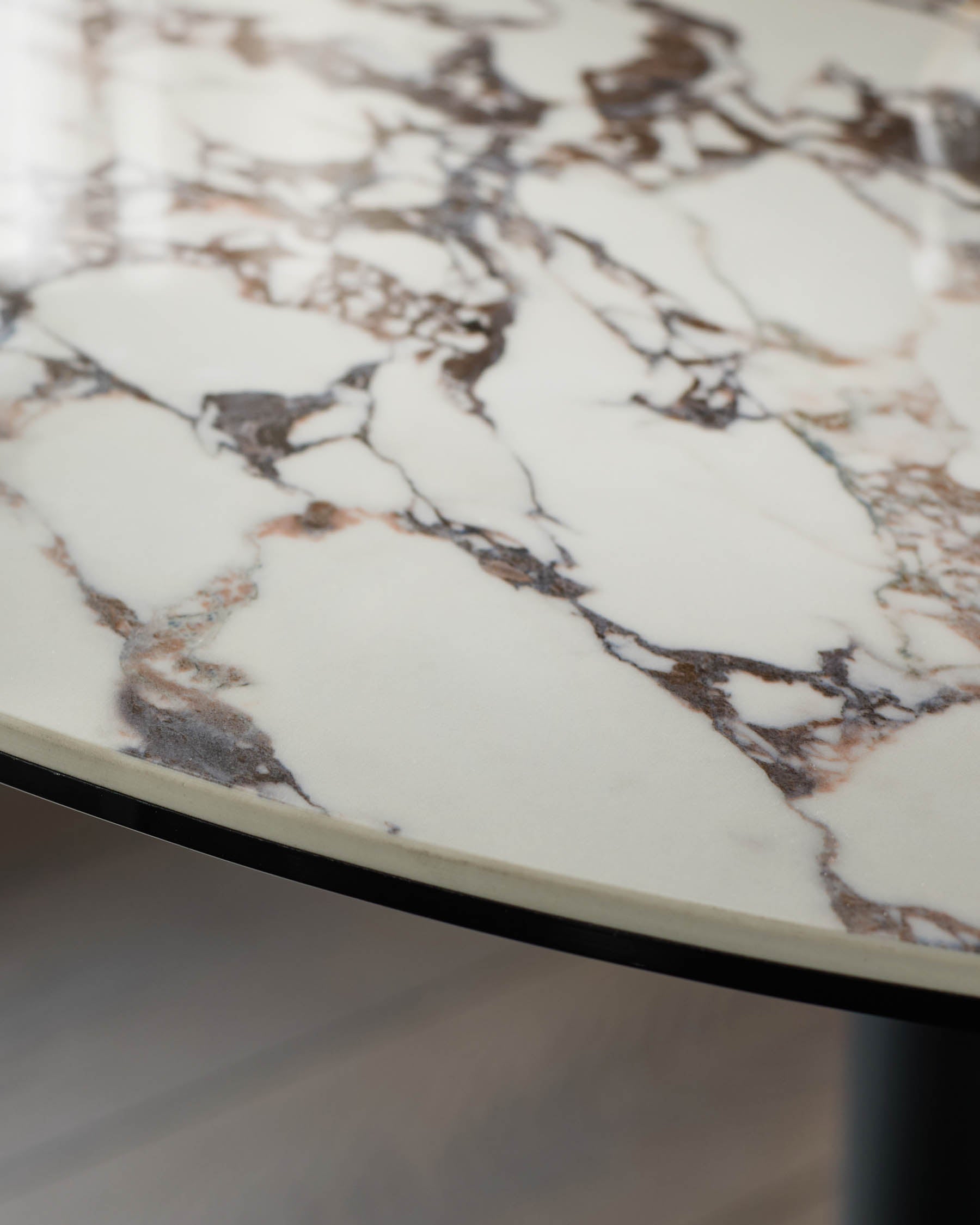 Romeo white calacatta ceramic 4 seater dining table