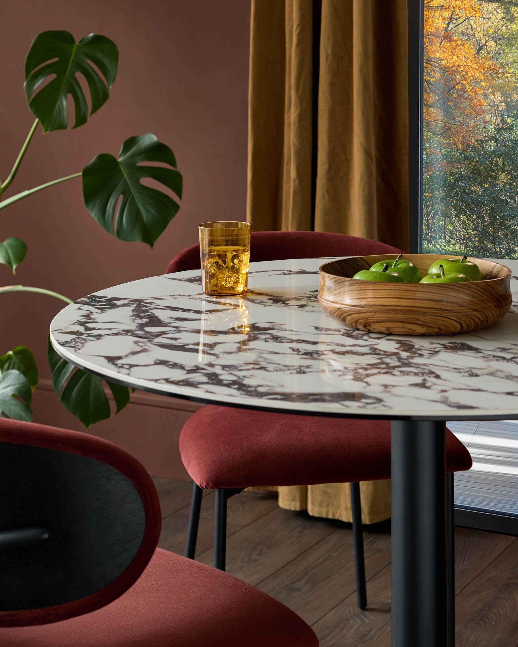 Romeo white calacatta ceramic 4 seater dining table