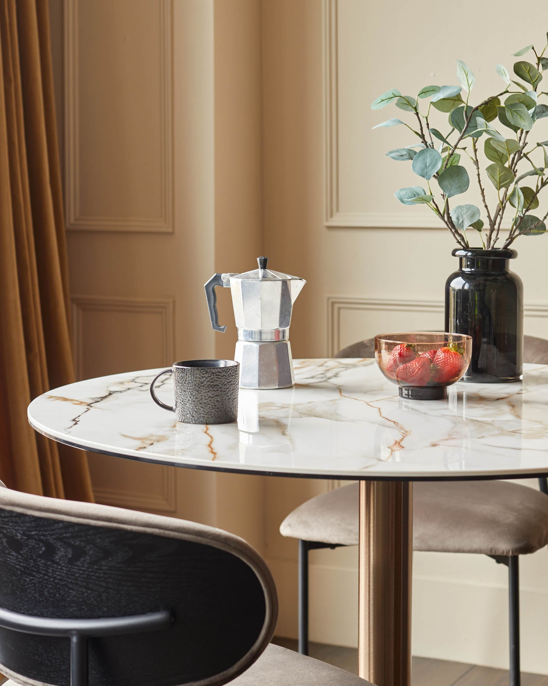 Romeo natural ceramic 4 seater dining table