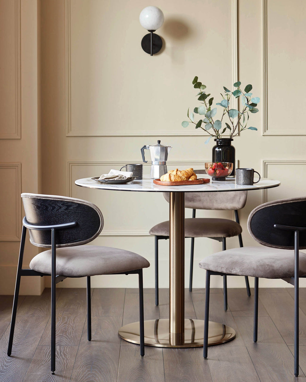 Romeo natural ceramic 4 seater dining table