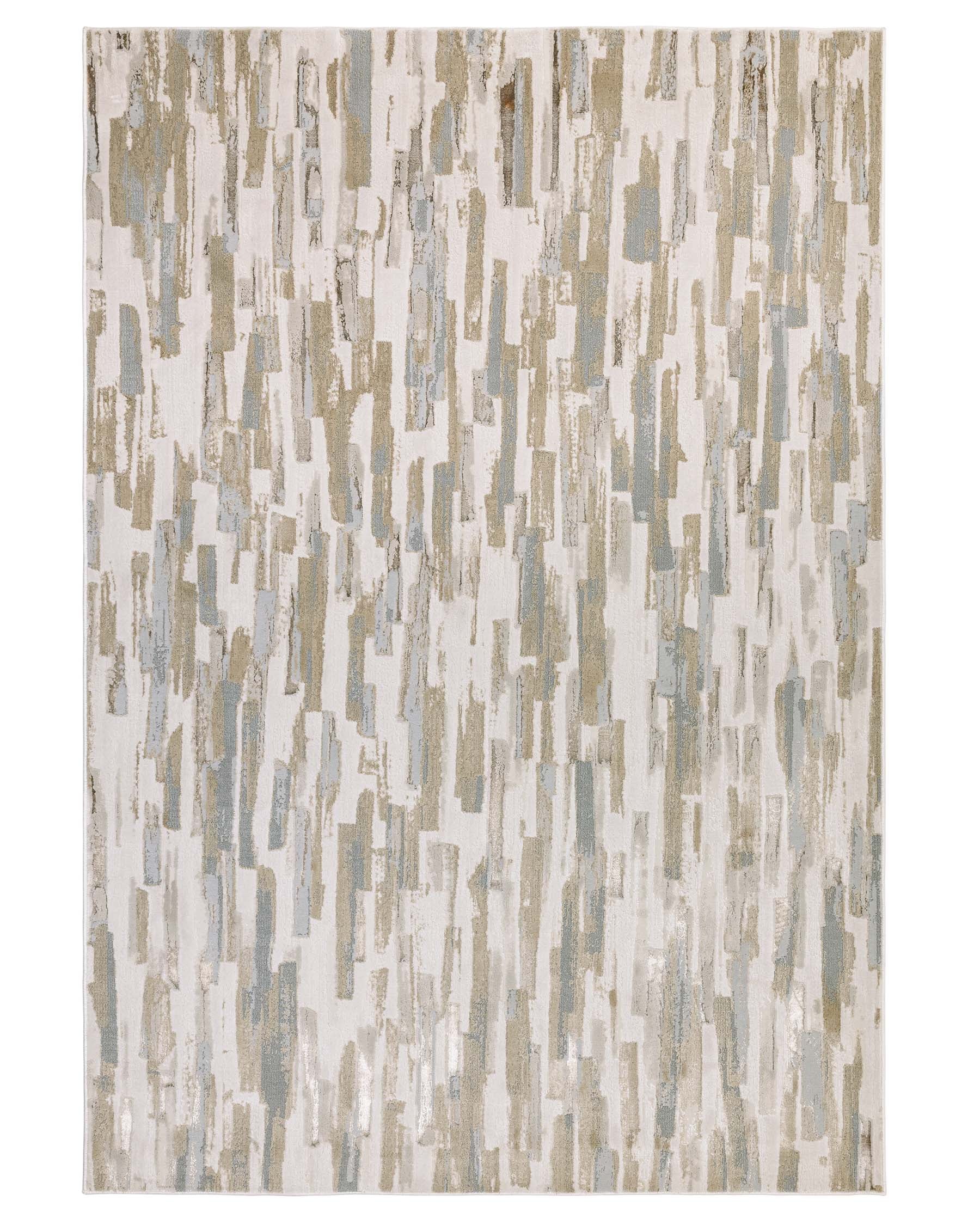 Rowan mixed metallics textured medium rug