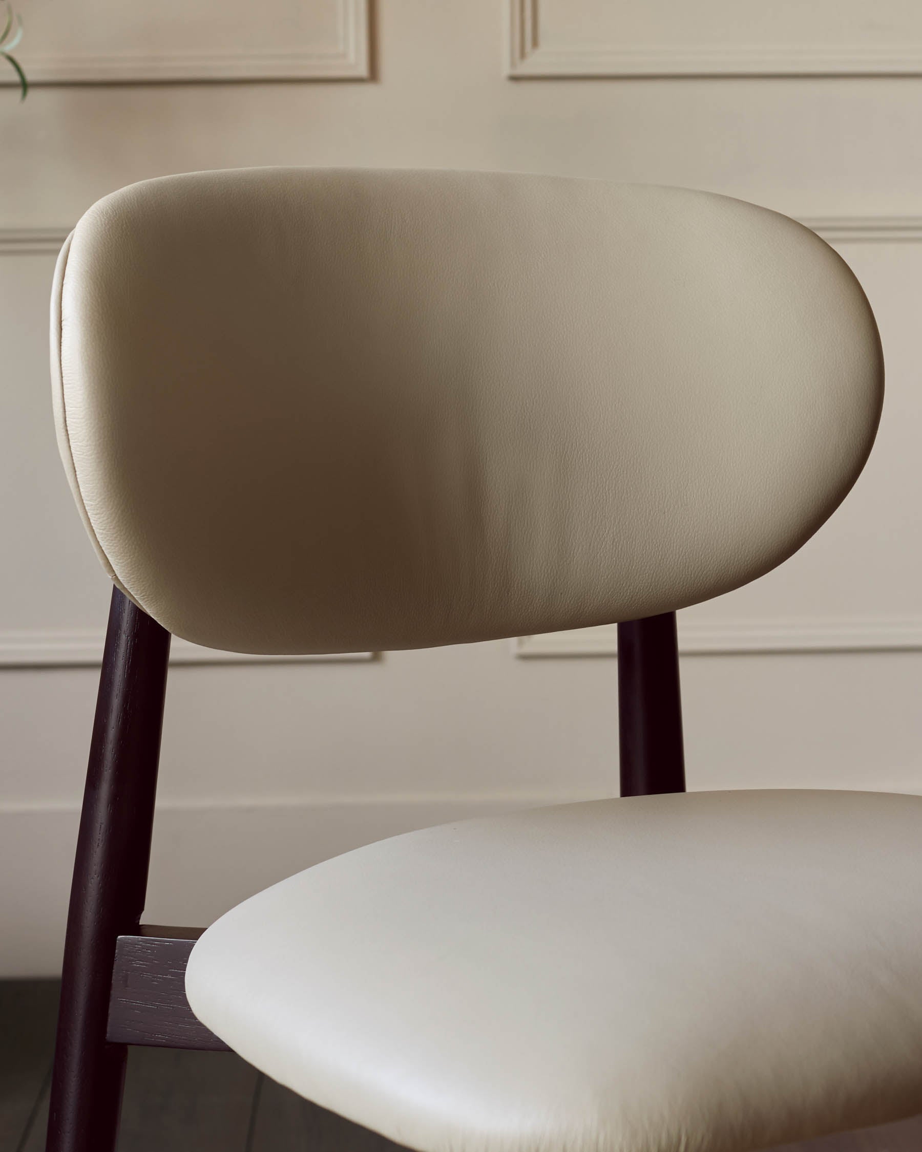 Ryann natural leather dining chair