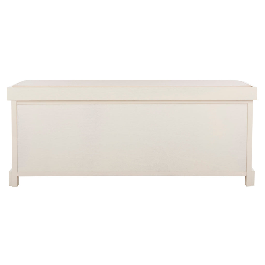 SAFAVIEH Eola Grey/ White Storage Bench - 47 x 16.1 x 19.9 - 47Wx16Dx20H