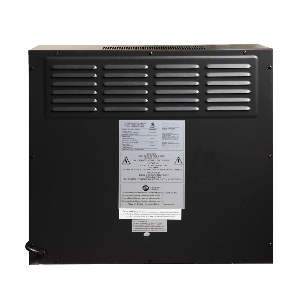 SEI Furniture 23 Base Electric Firebox Insert w/ Remote Control