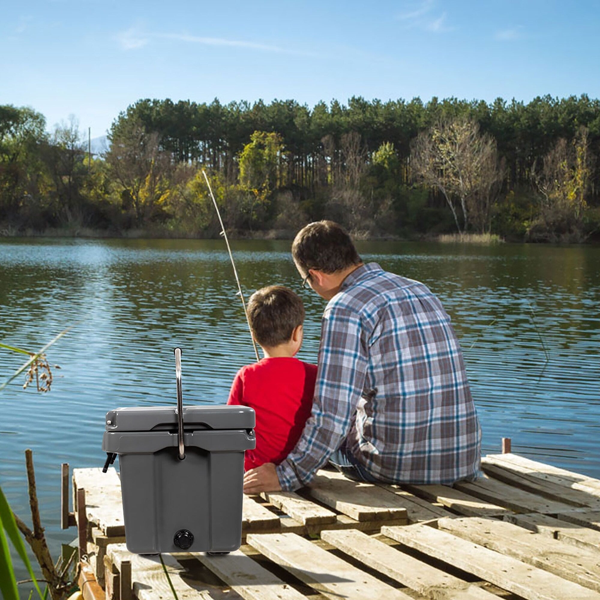 SKTAKOL 16 Quart Cooler Portable Ice Chest Leak-Proof 24 Cans Ice - See Details