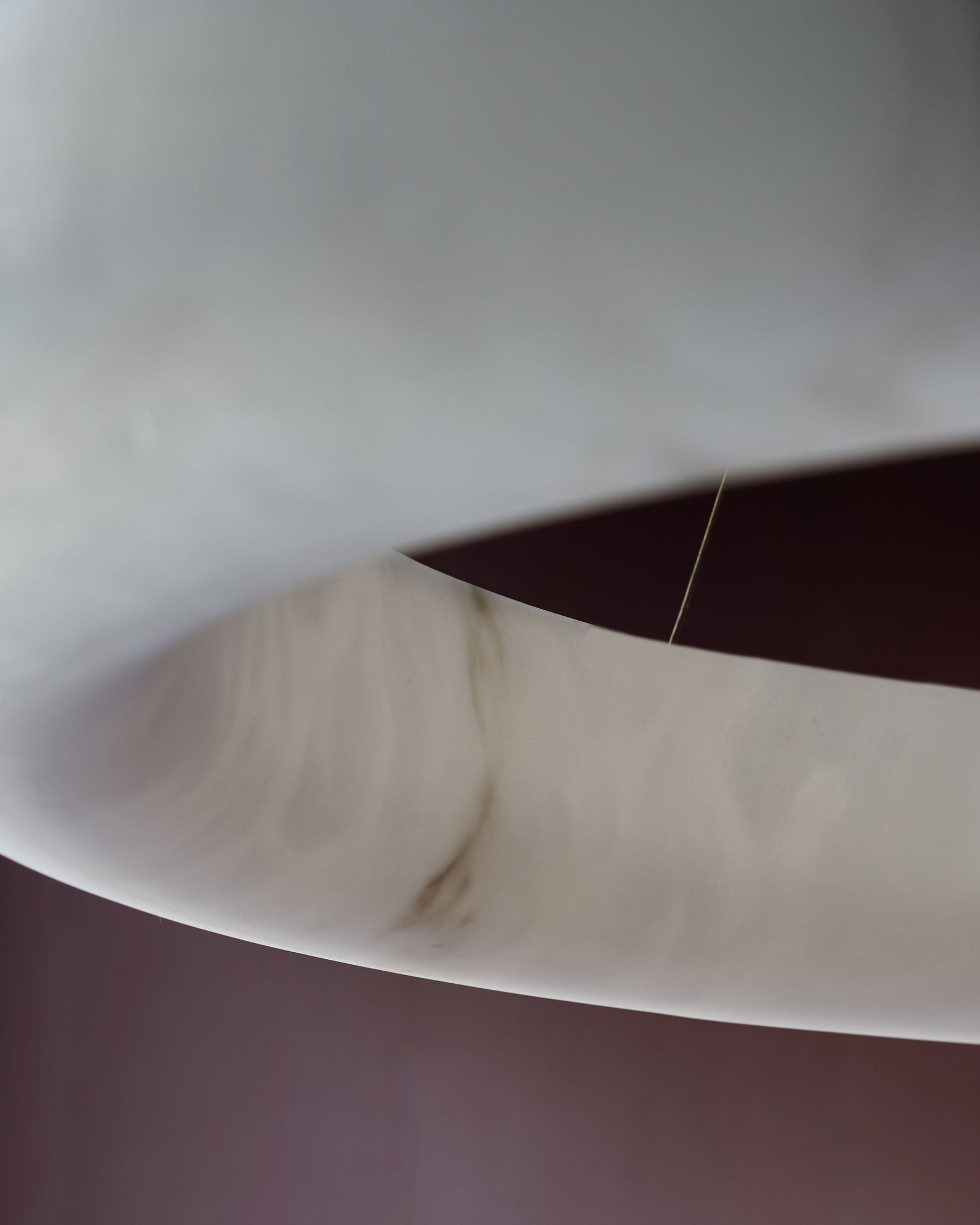 Sadie natural alabaster look stone large round pendant light