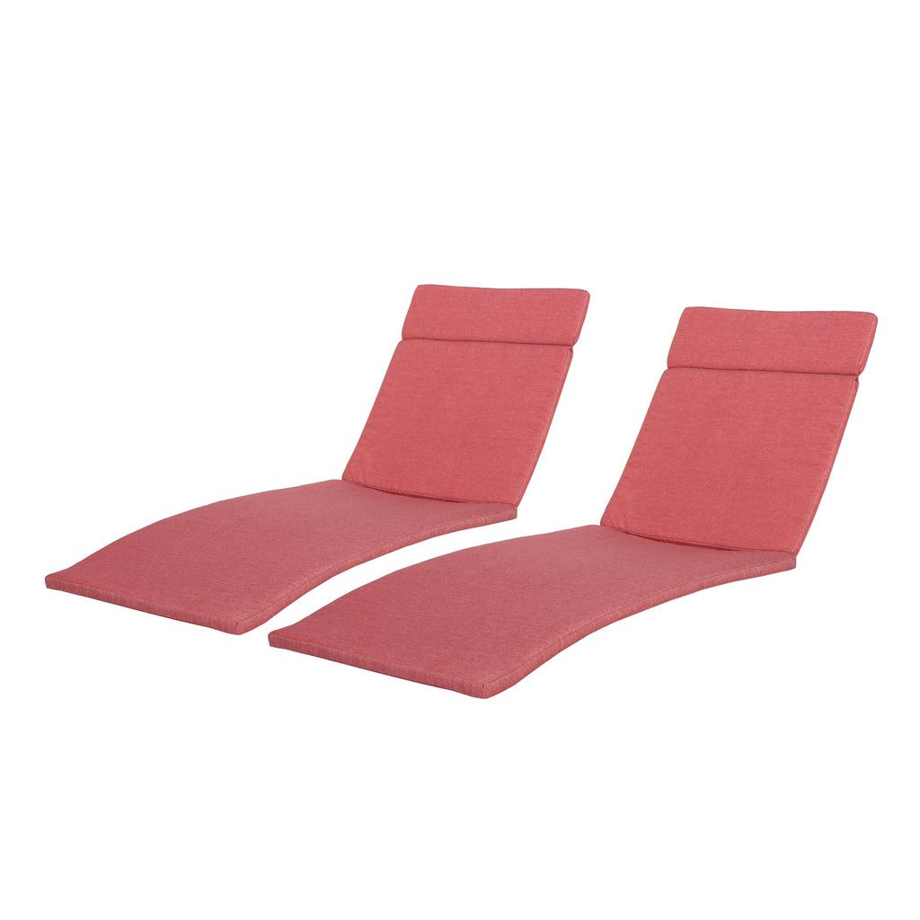 Salem Outdoor Cushion Set for Chaise Lounge - Cushions only (Set of 2) by Christopher Knight Home - 79.25L x 27.50W x 1.50H