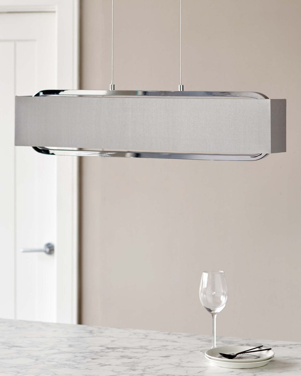 Sanza Chrome Bar Pendant
