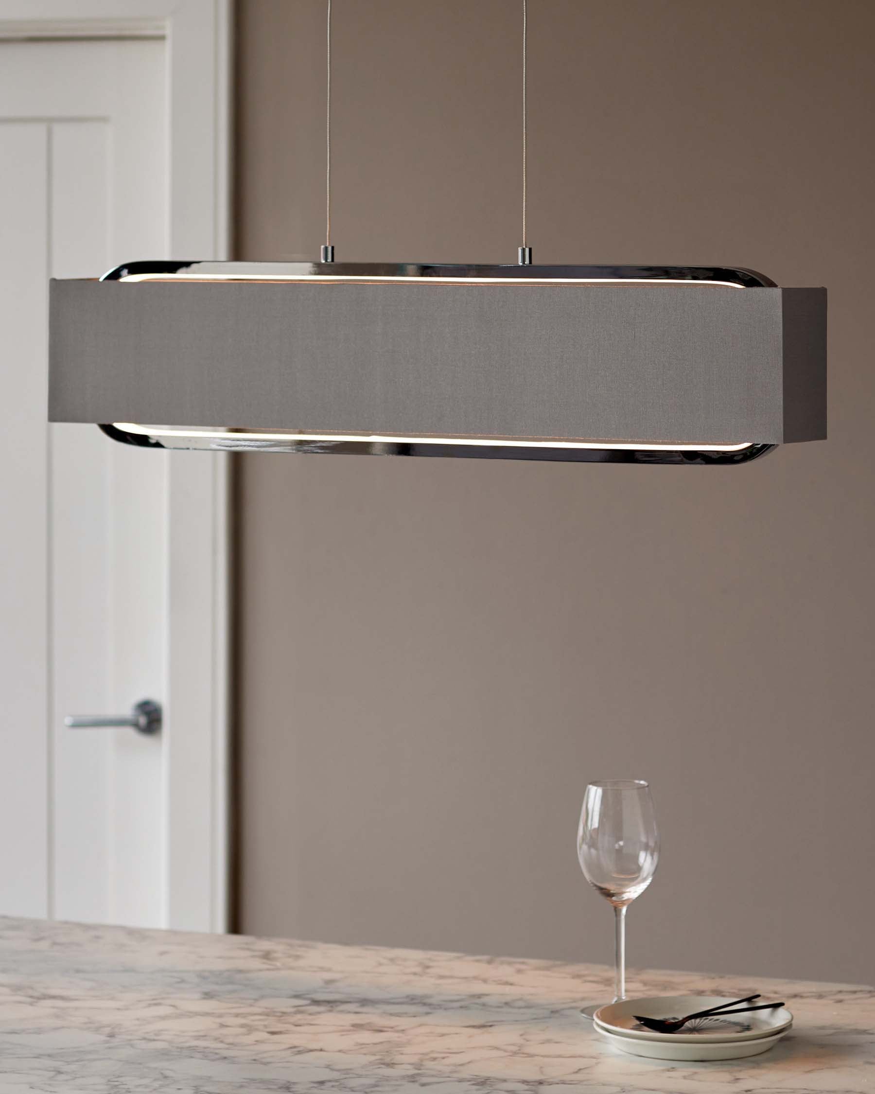Sanza Chrome Bar Pendant