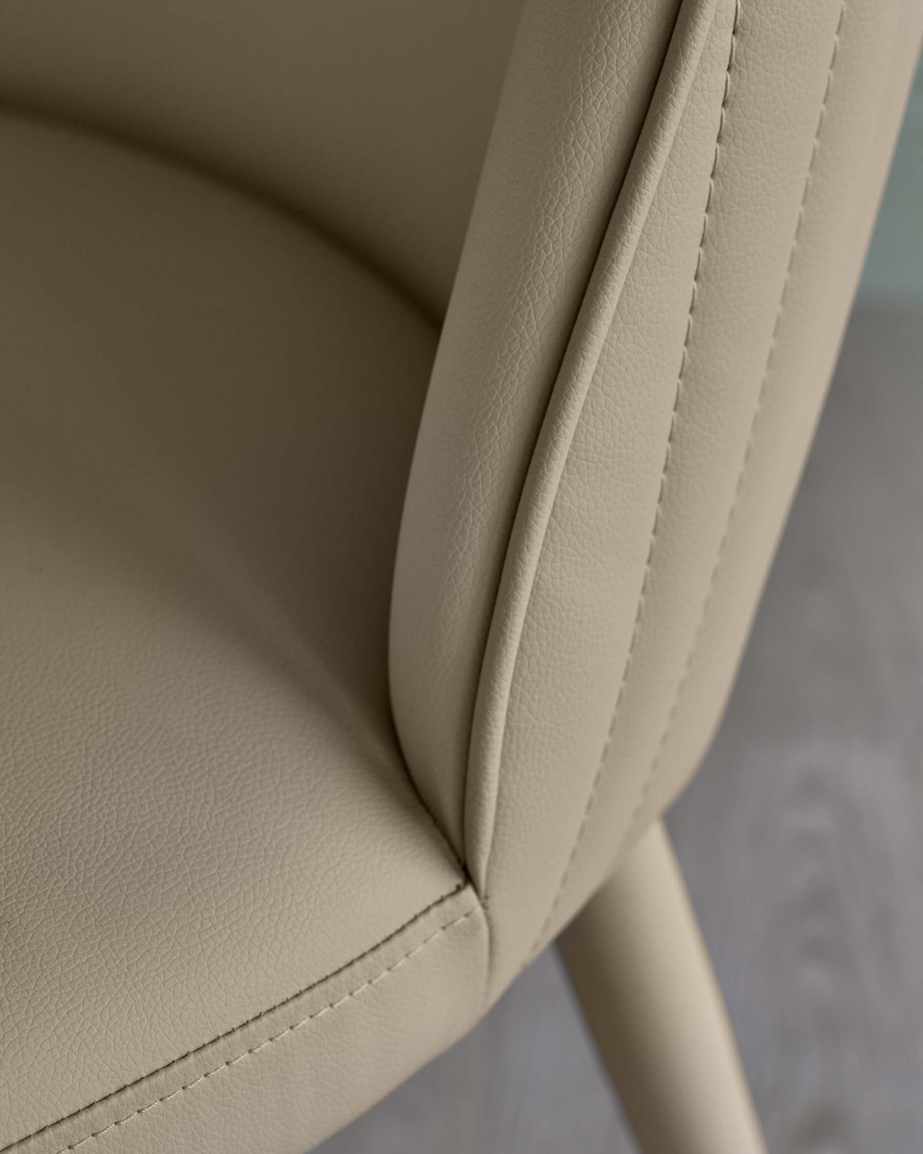 Saylor natural faux leather dining chair