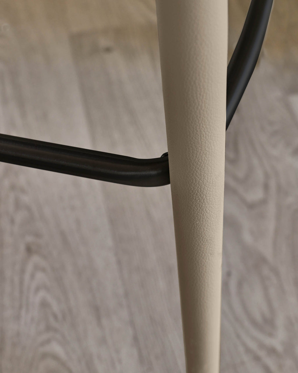 Saylor natural faux leather bar stool